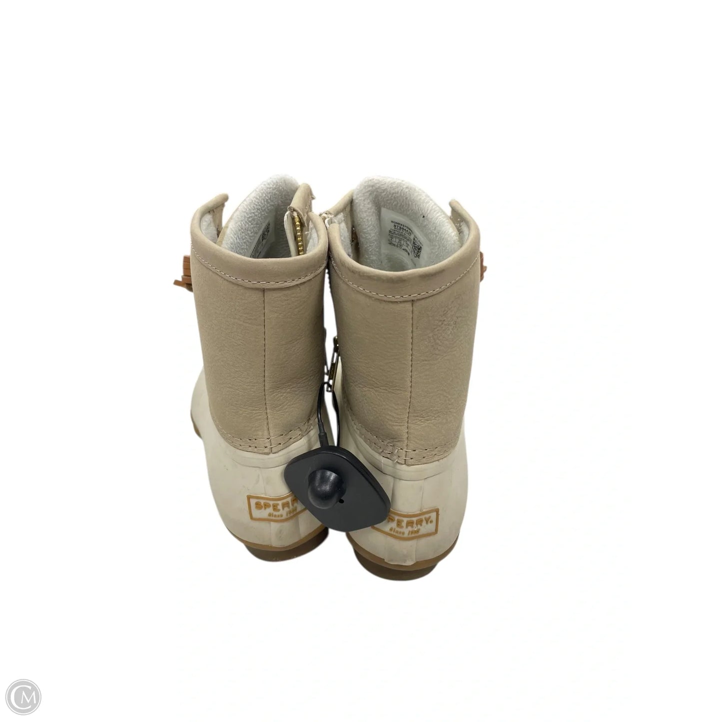 Boots Ankle Flats By Sperry In Cream, Size: 8