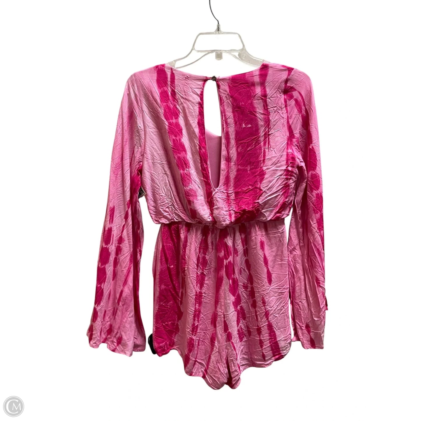 Romper By Pink Lily In Pink, Size: Xs