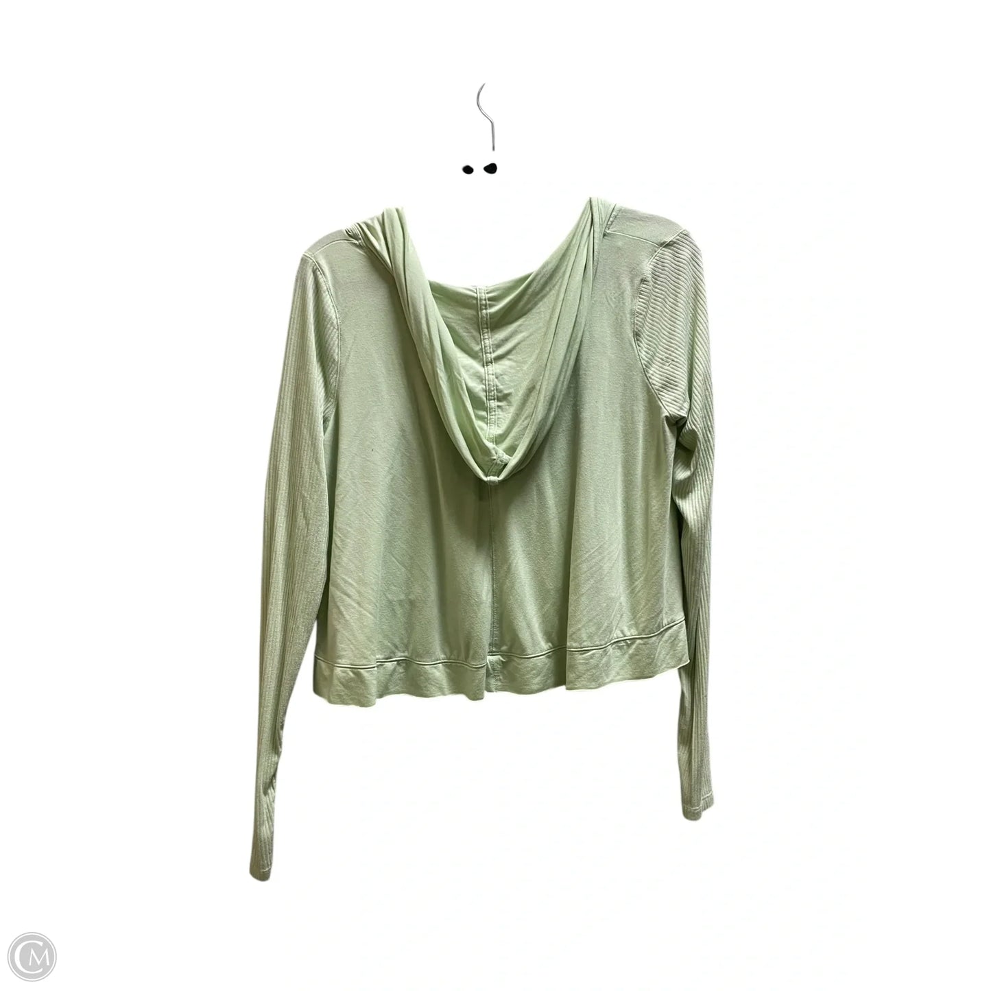 Sweatshirt Hoodie By Free People In Green, Size: M