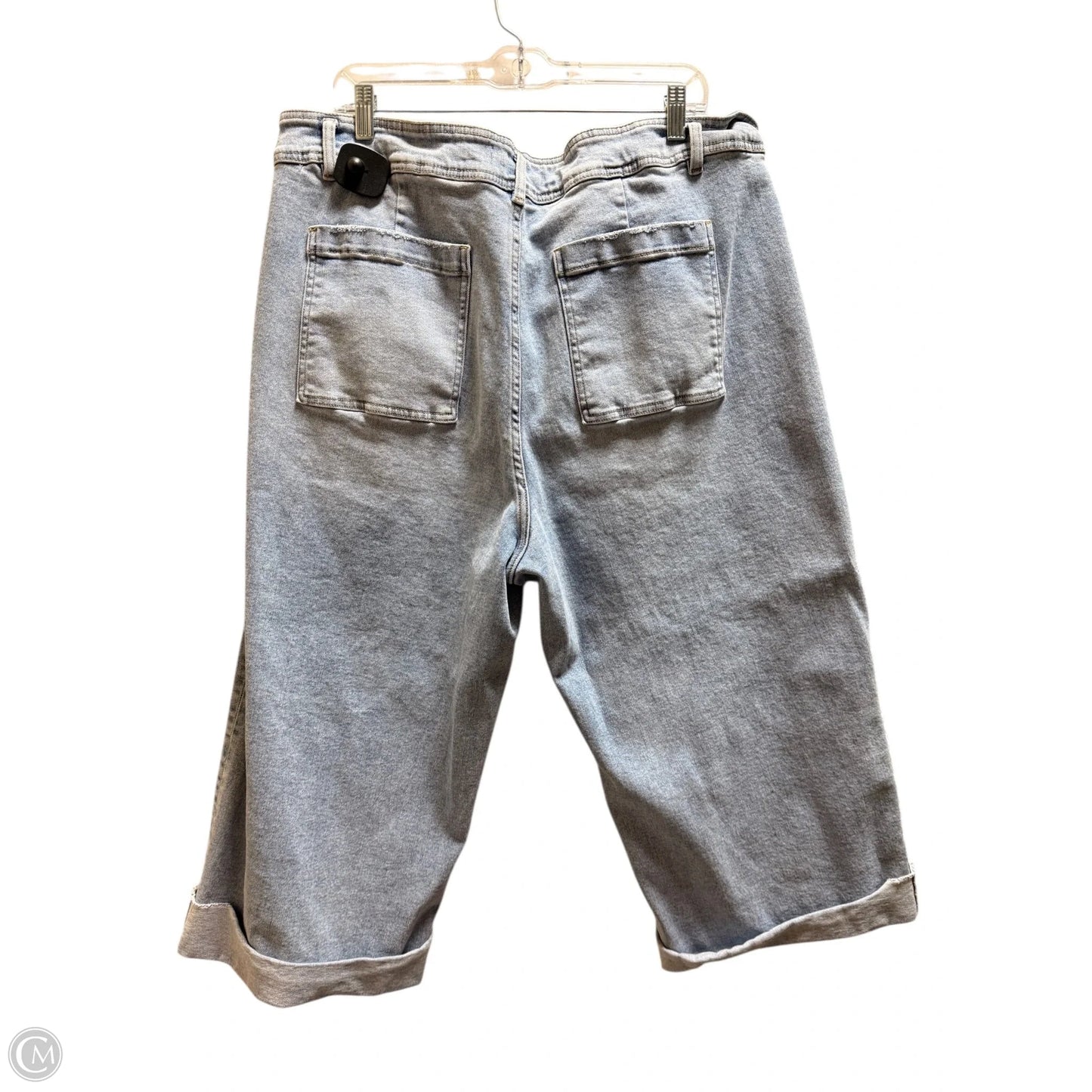 Jeans Cropped By Arula In Blue Denim, Size: 22