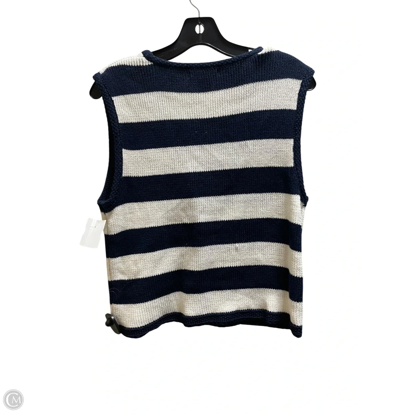 Top Sleeveless By Sincerely Jules In Striped Pattern, Size: L