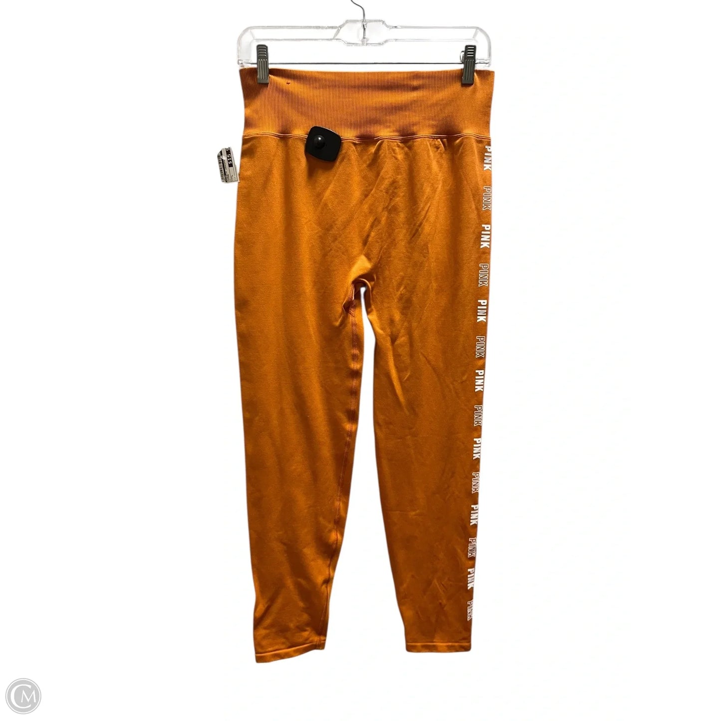 Athletic Leggings By Pink In Orange, Size: L