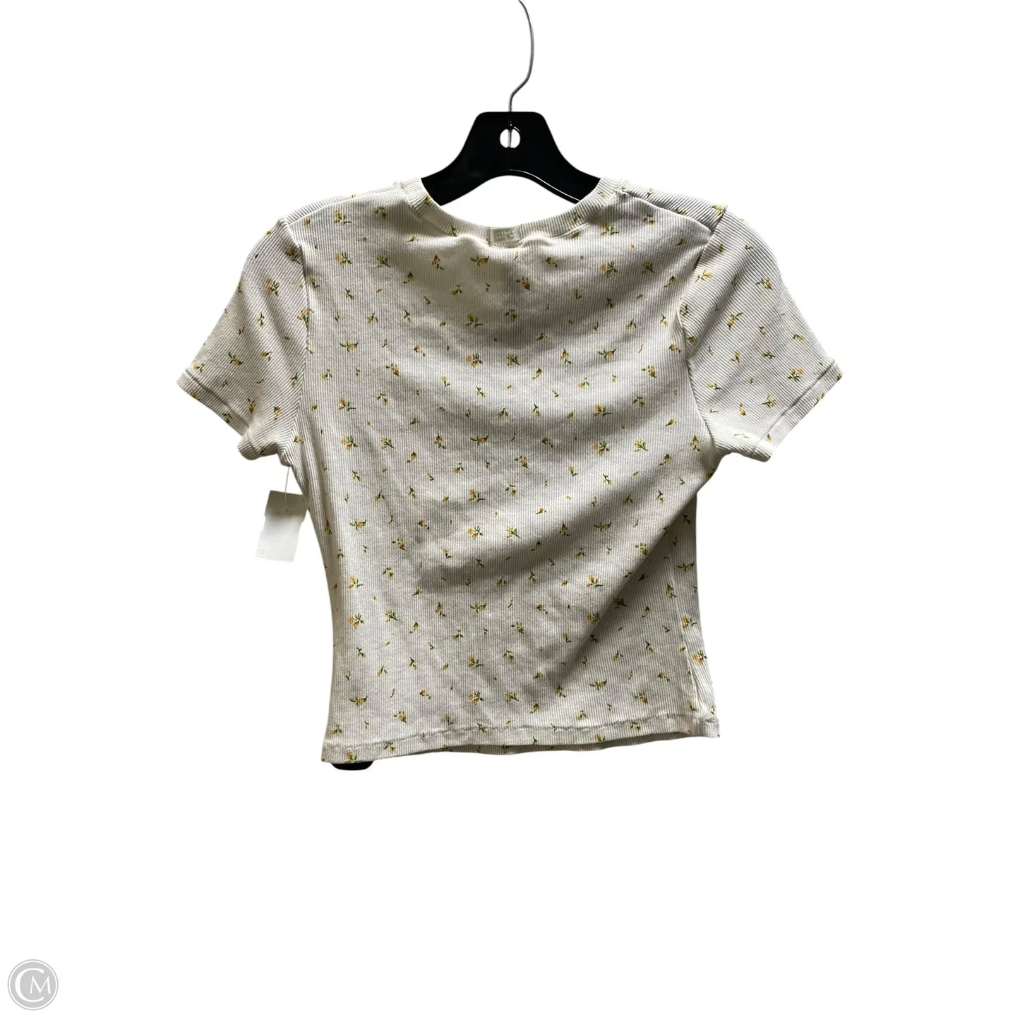 Top Short Sleeve By Skims In Floral Print, Size: L