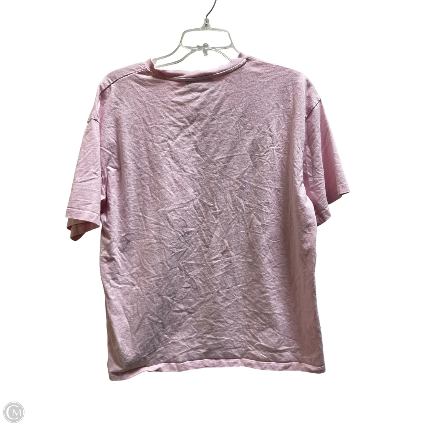 Top Short Sleeve By White Fox In Pink, Size: M