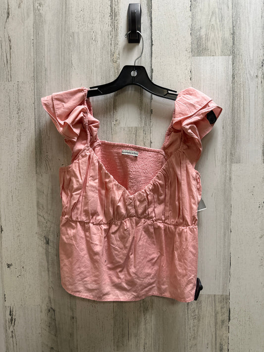 Top Short Sleeve Basic By Abercrombie And Fitch  Size: L
