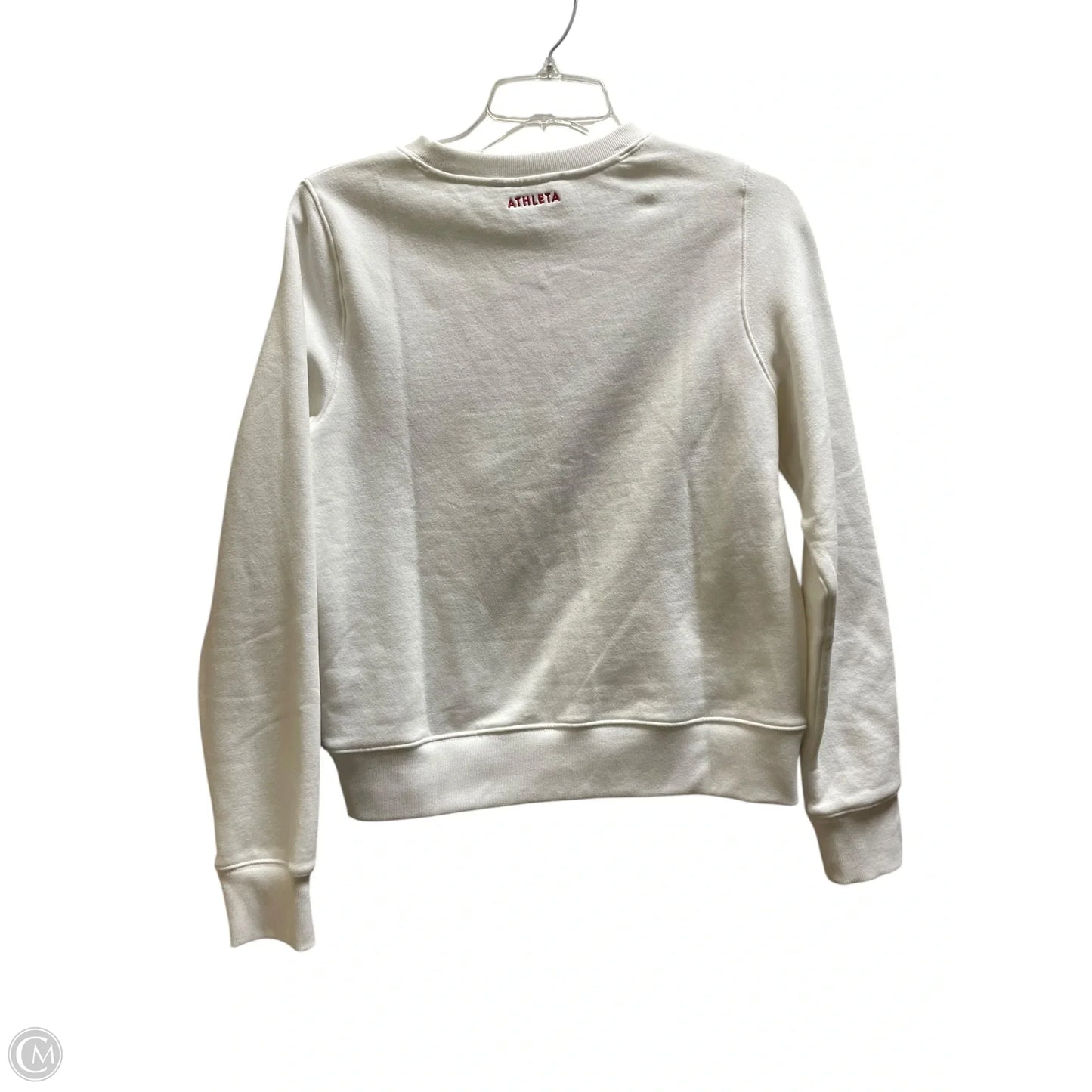 Sweatshirt Crewneck By Athleta In White, Size: Xs