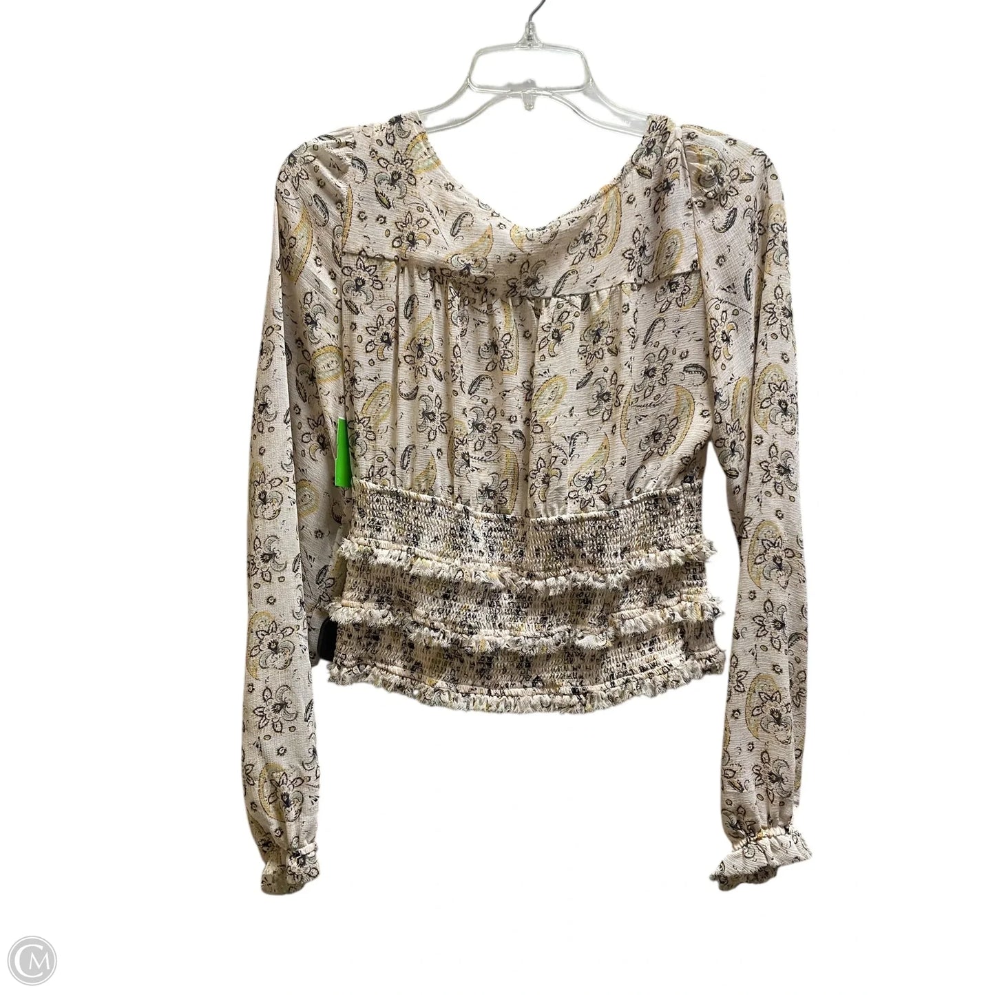 Top Long Sleeve By Free People In Pink, Size: M