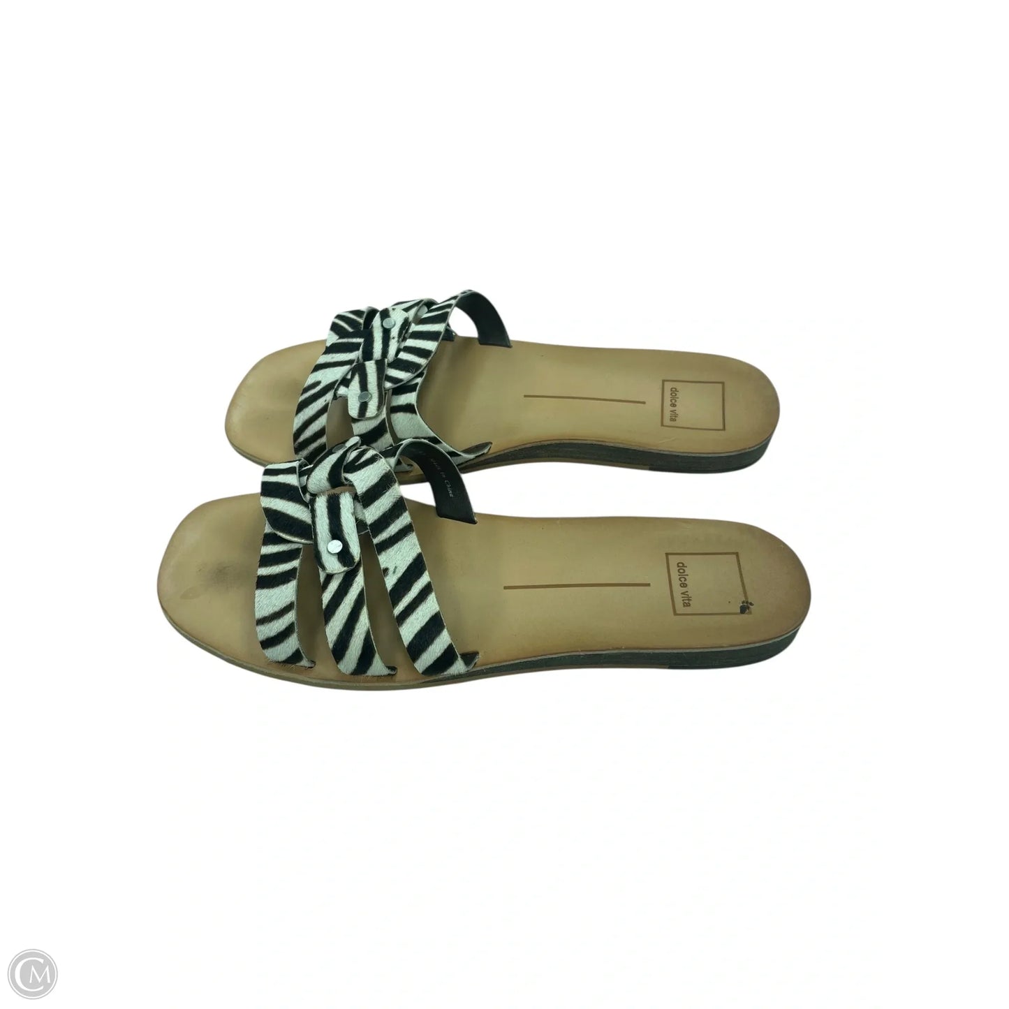 Sandals Flats By Dolce Vita In Animal Print, Size: 9.5