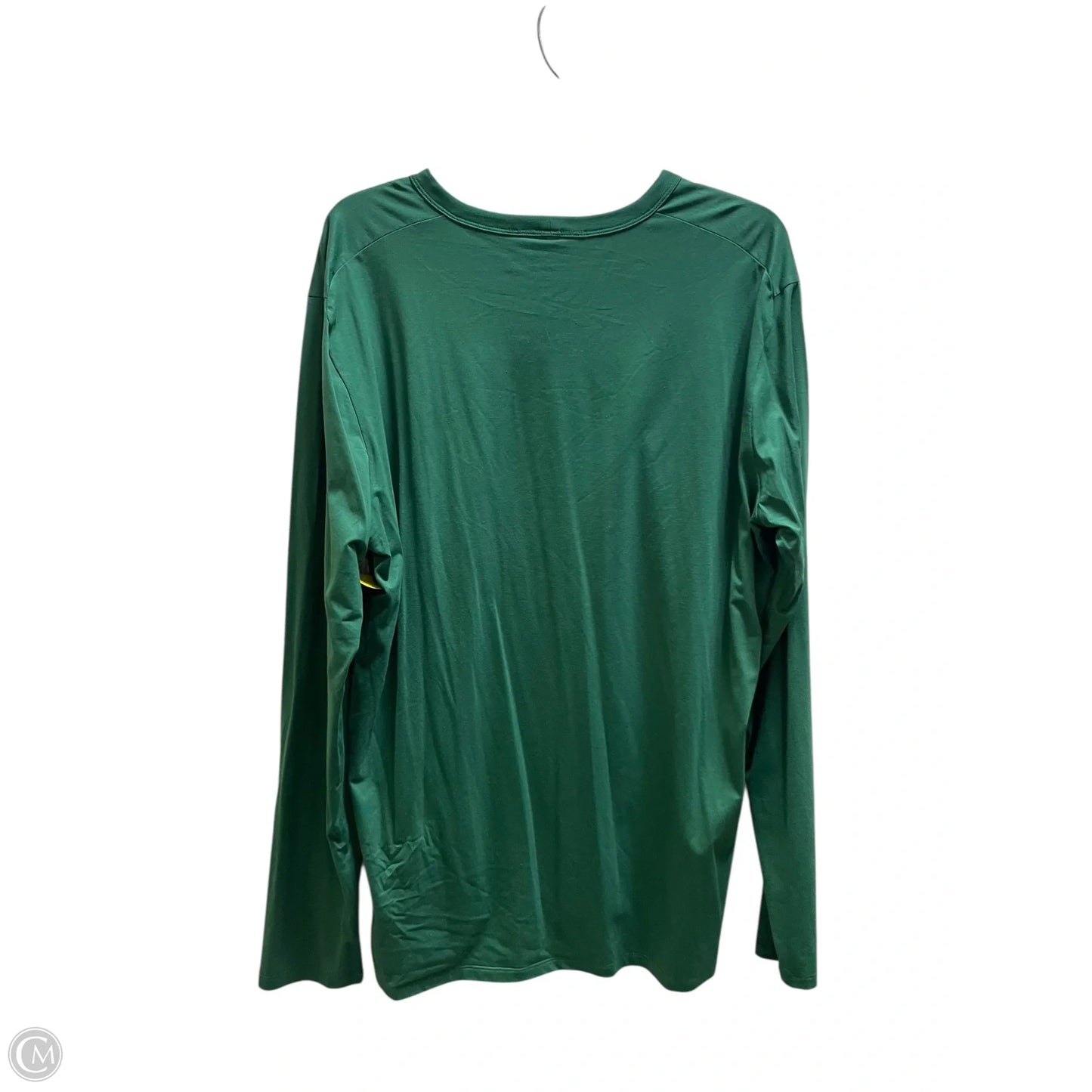 Athletic Top Long Sleeve Crewneck By Lululemon In Green, Size: Xl
