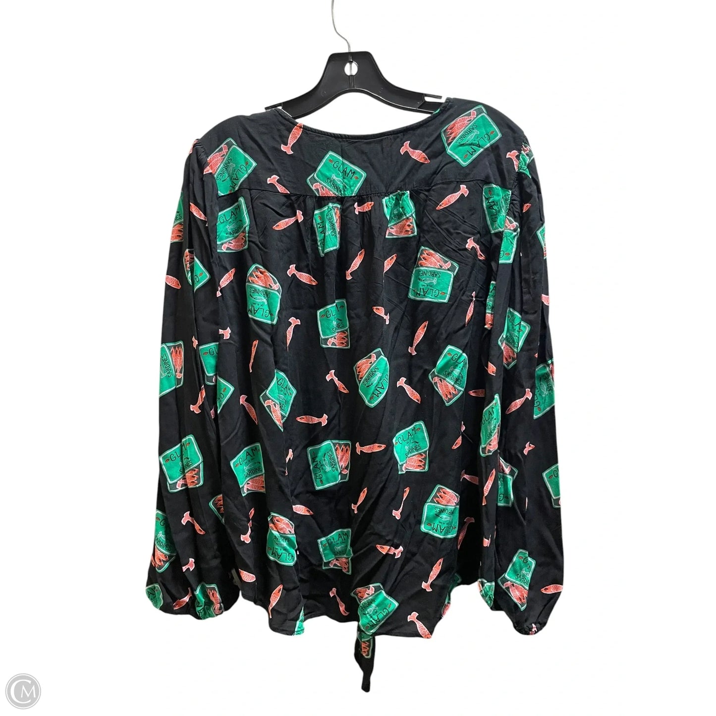 Top Long Sleeve By Anthropologie In Black, Size: Xl