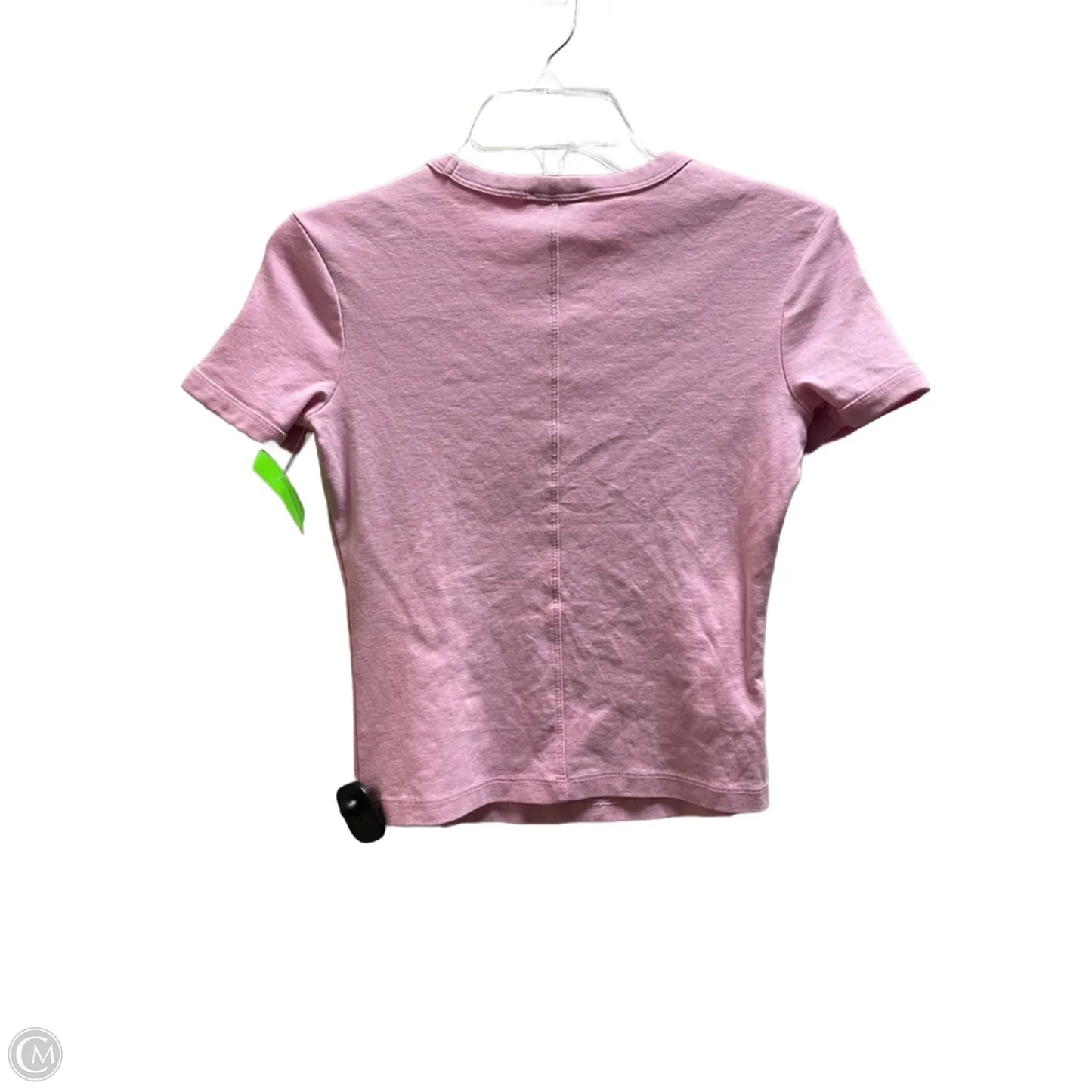 Top Short Sleeve By Zara In Pink, Size: S