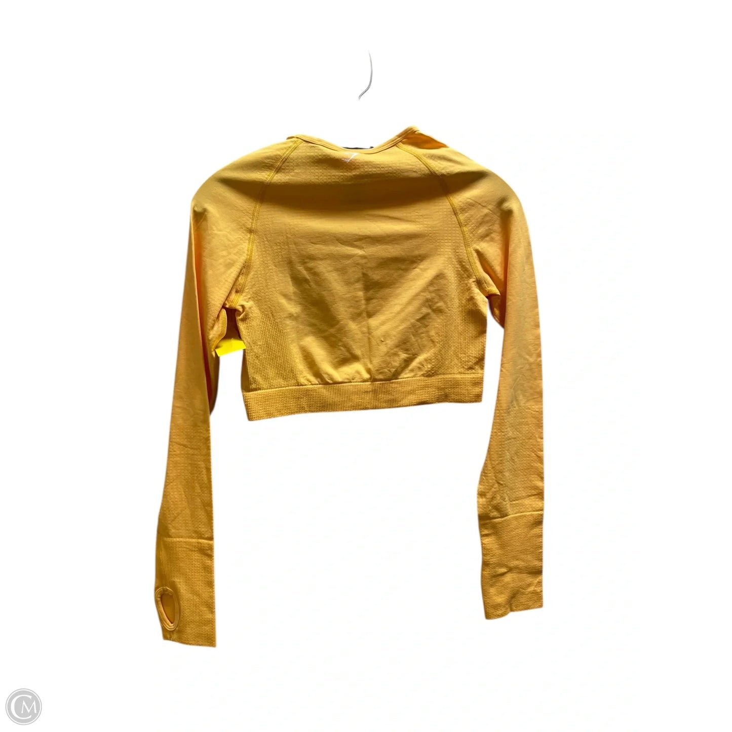 Top Long Sleeve By Gym Shark In Yellow, Size: M