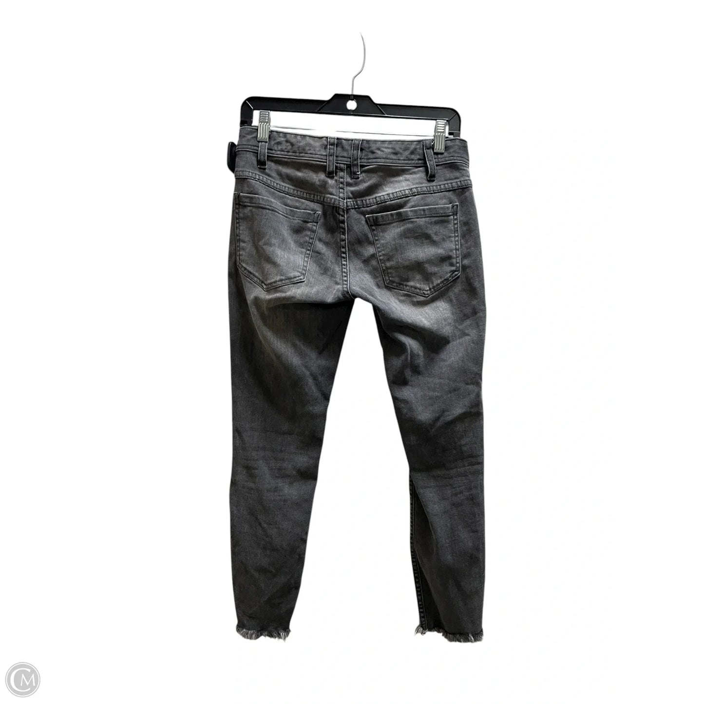 Jeans Straight By Free People In Black Denim, Size: 2