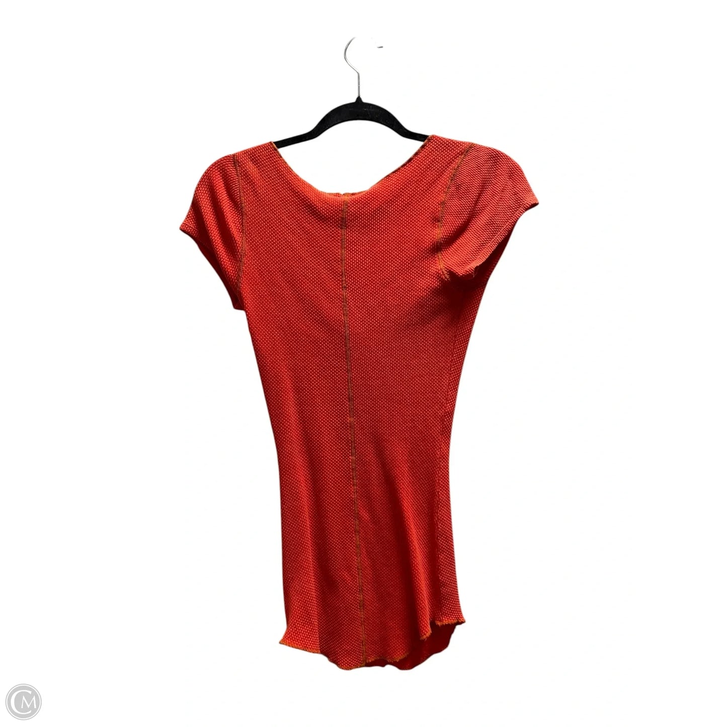 Top Short Sleeve By Free People In Orange, Size: M