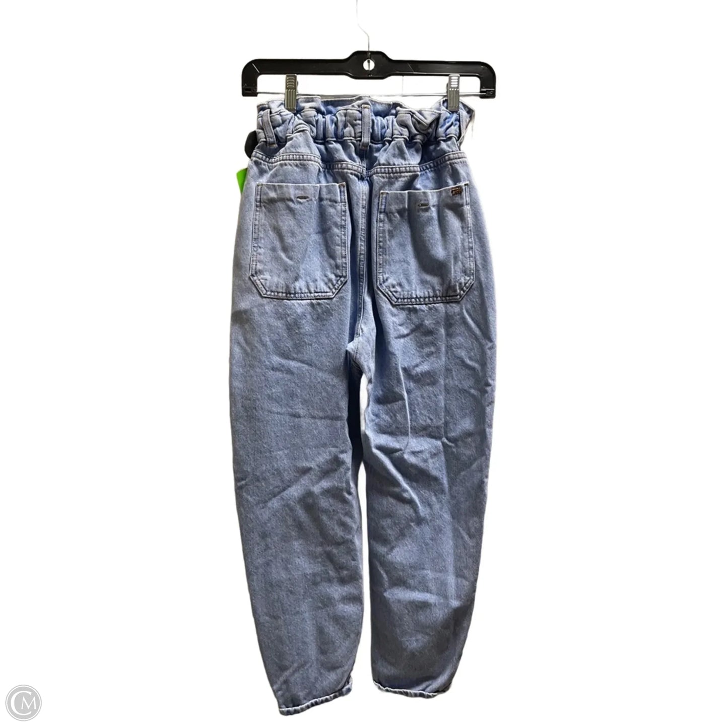 Jeans Straight By Zara In Blue Denim, Size: 0