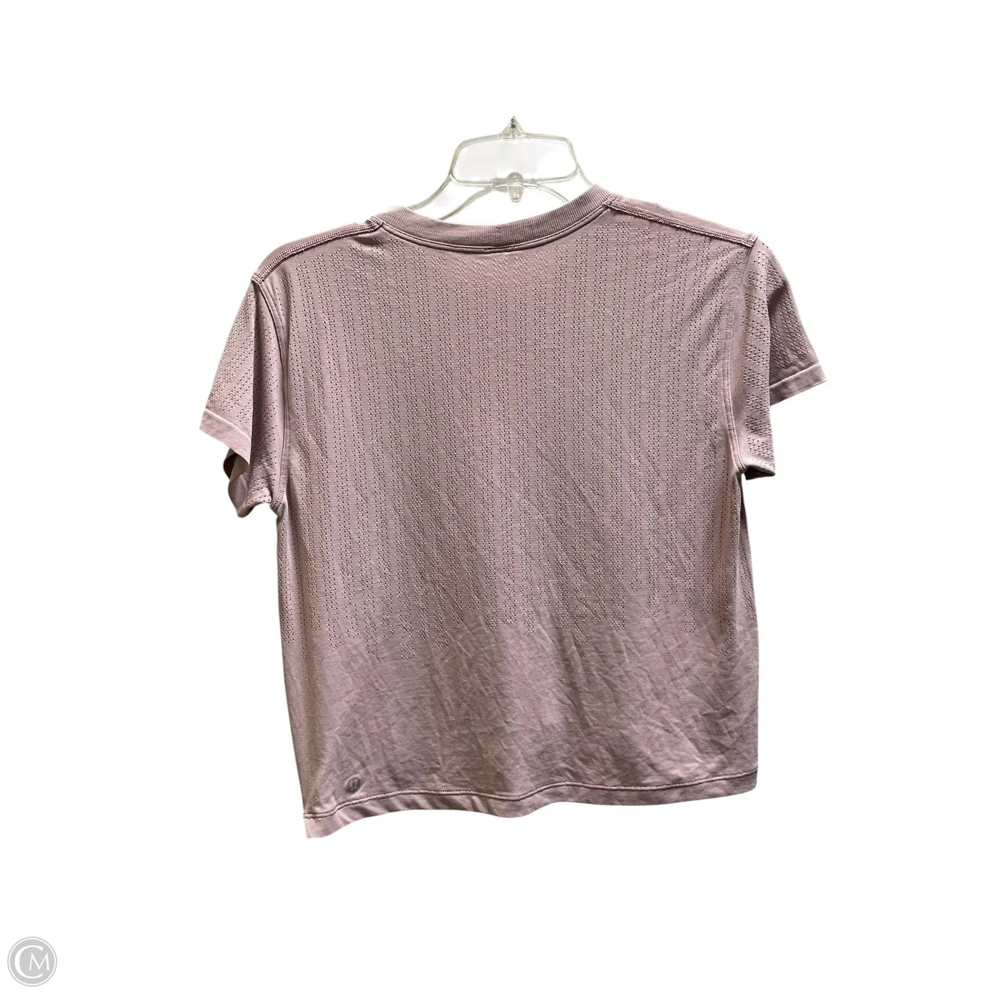 Athletic Top Short Sleeve By Lululemon In Pink, Size: S