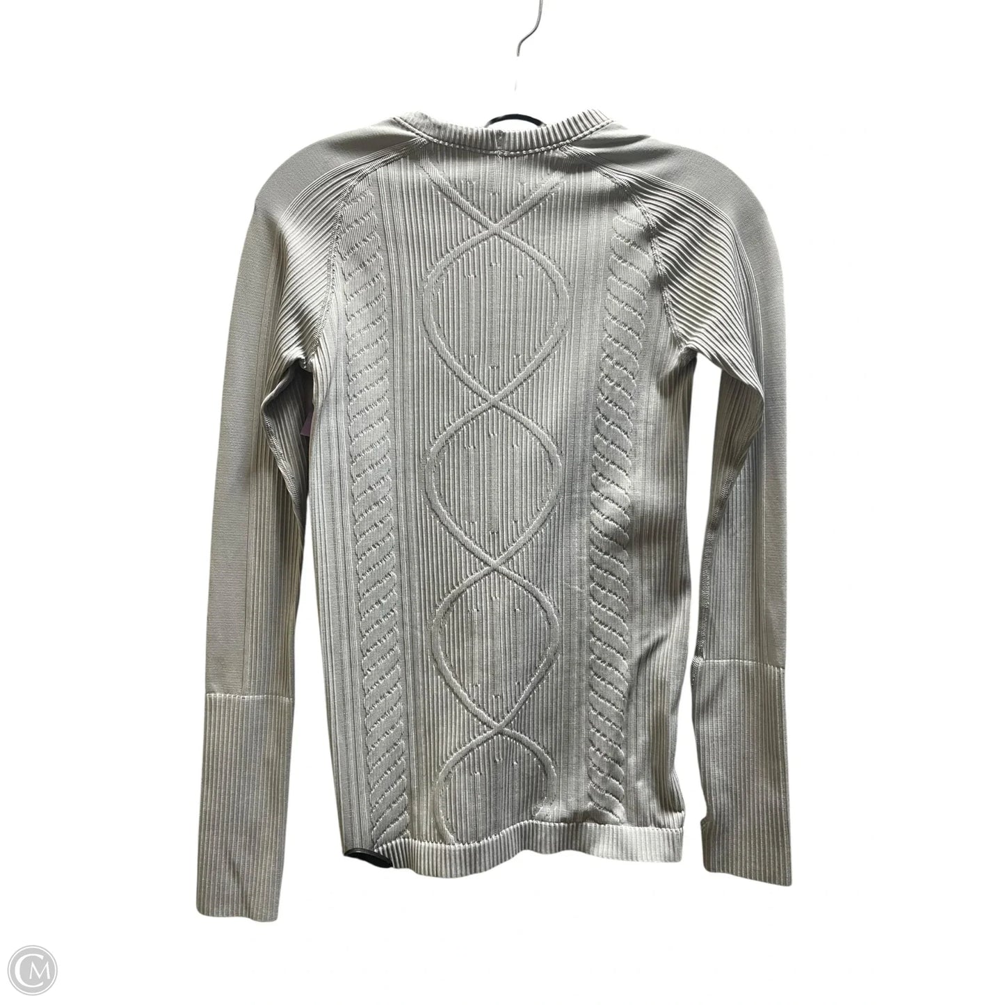 Athletic Top Long Sleeve Crewneck By Lululemon In Grey, Size: 2