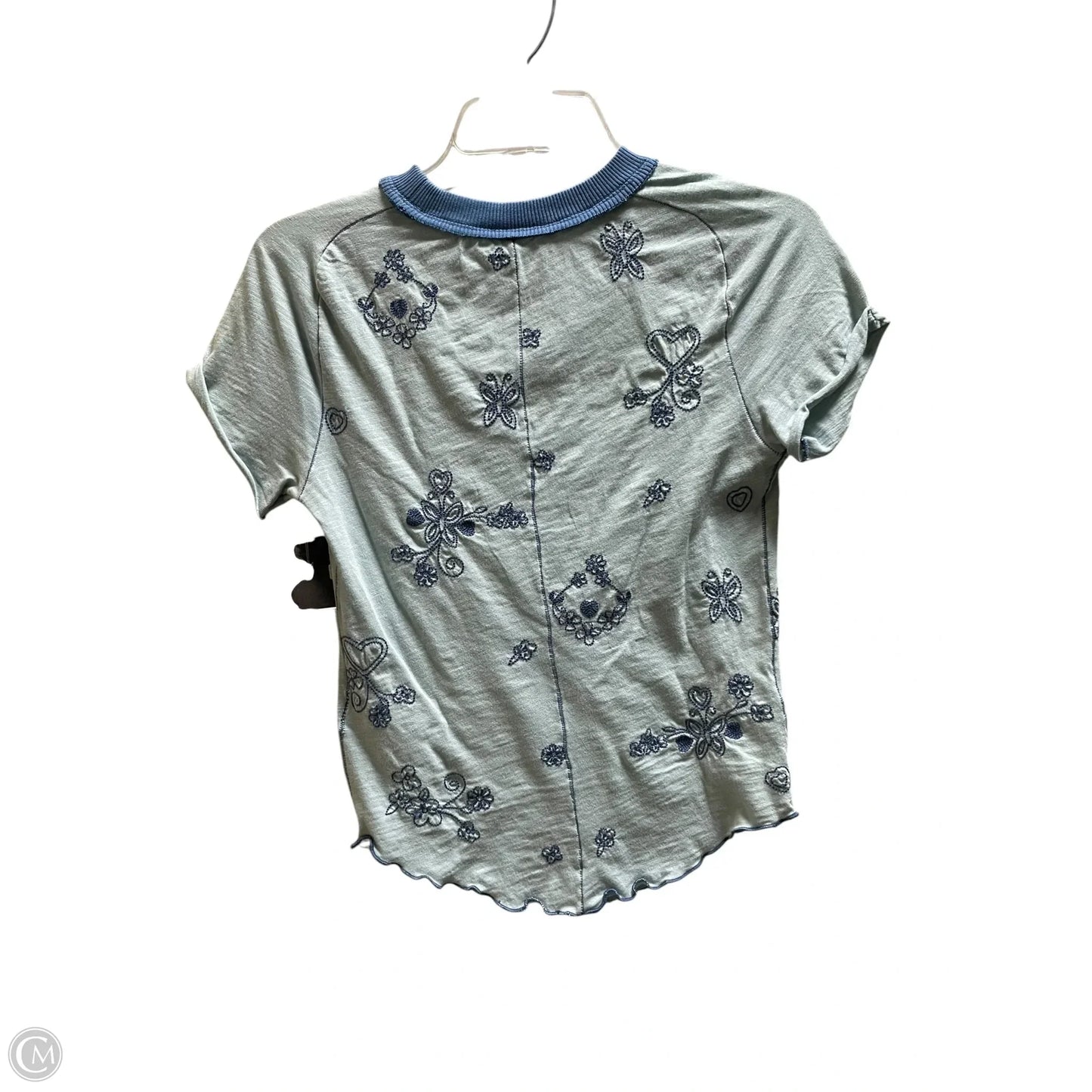 Top Short Sleeve By Free People In Blue, Size: Xs