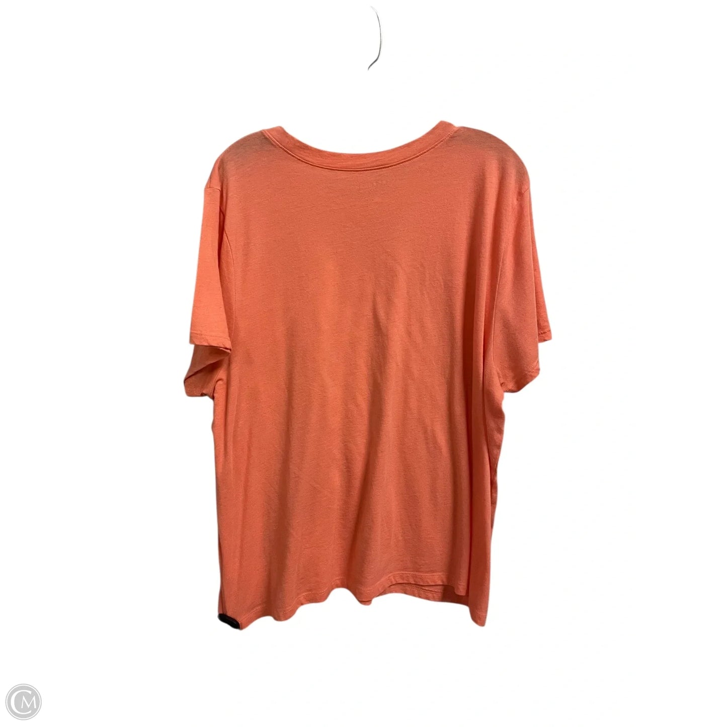 Top Short Sleeve By Lucky Brand In Orange, Size: Xxl