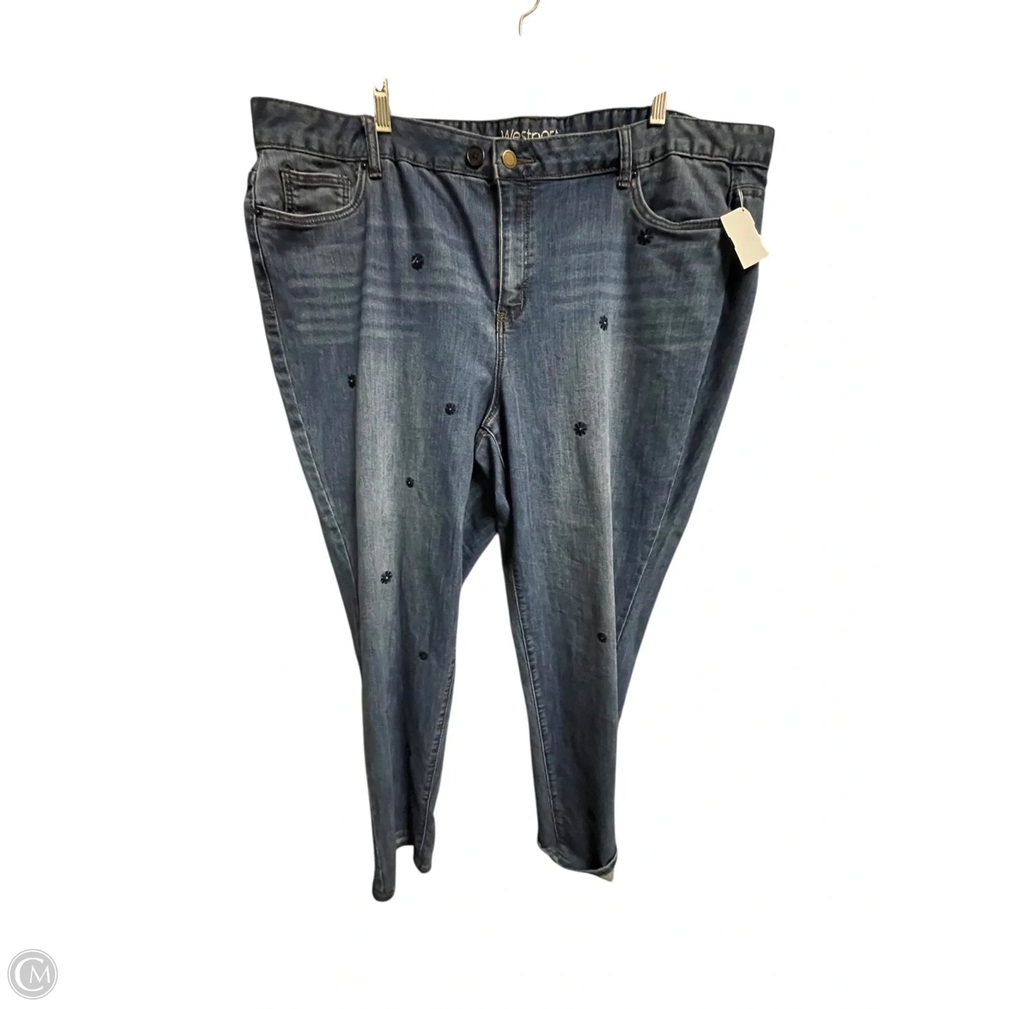 Jeans Boot Cut By Westport In Blue Denim, Size: 22