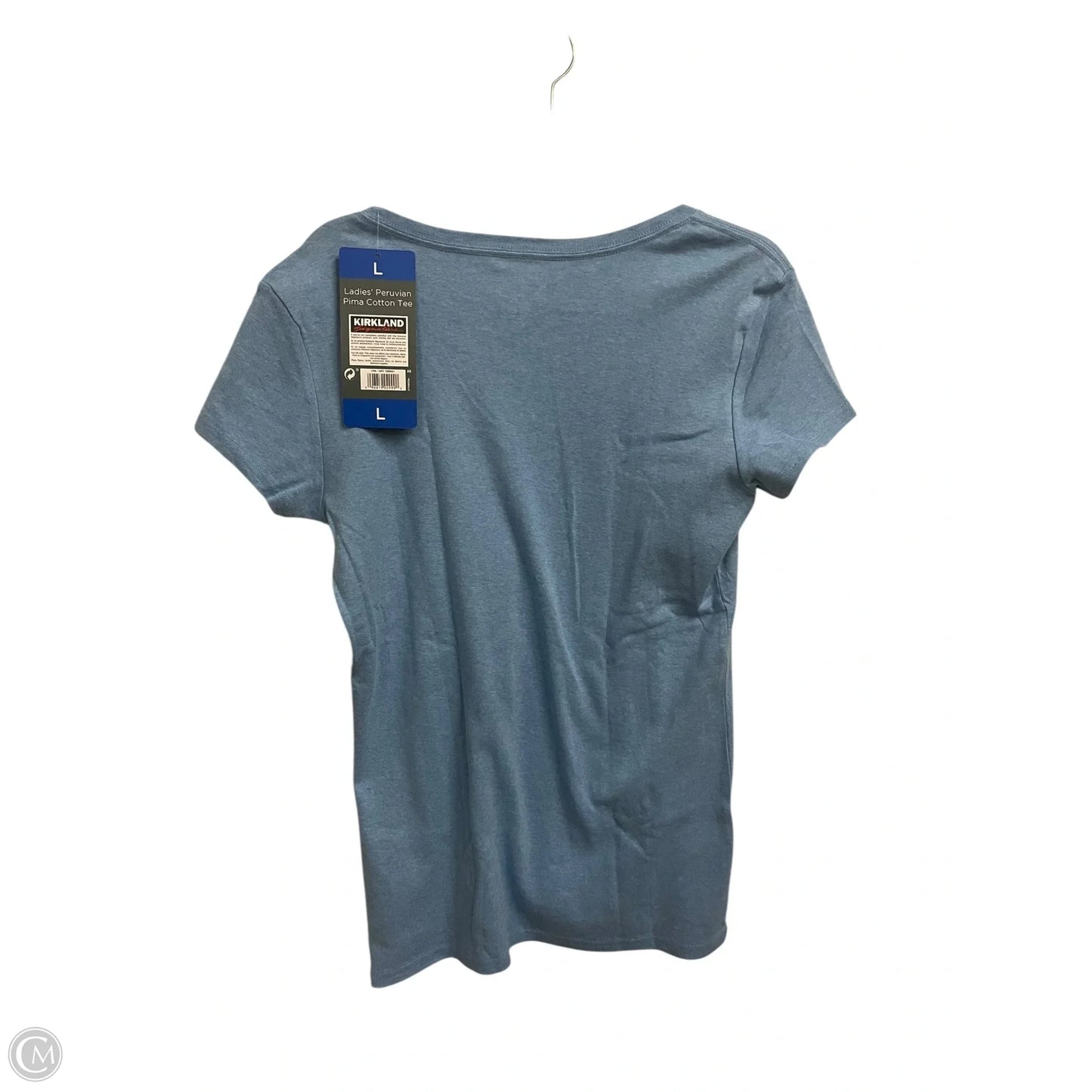 Top Short Sleeve Basic By Kirkland In Blue, Size: L