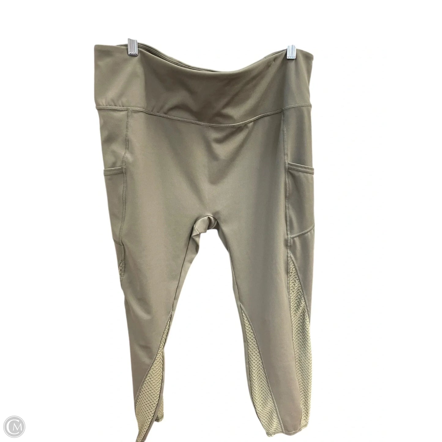 Athletic Leggings By Zuda In Green, Size: 1x