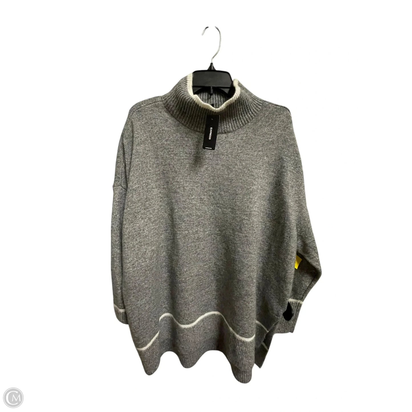 Sweater By Express In Grey, Size: Xl