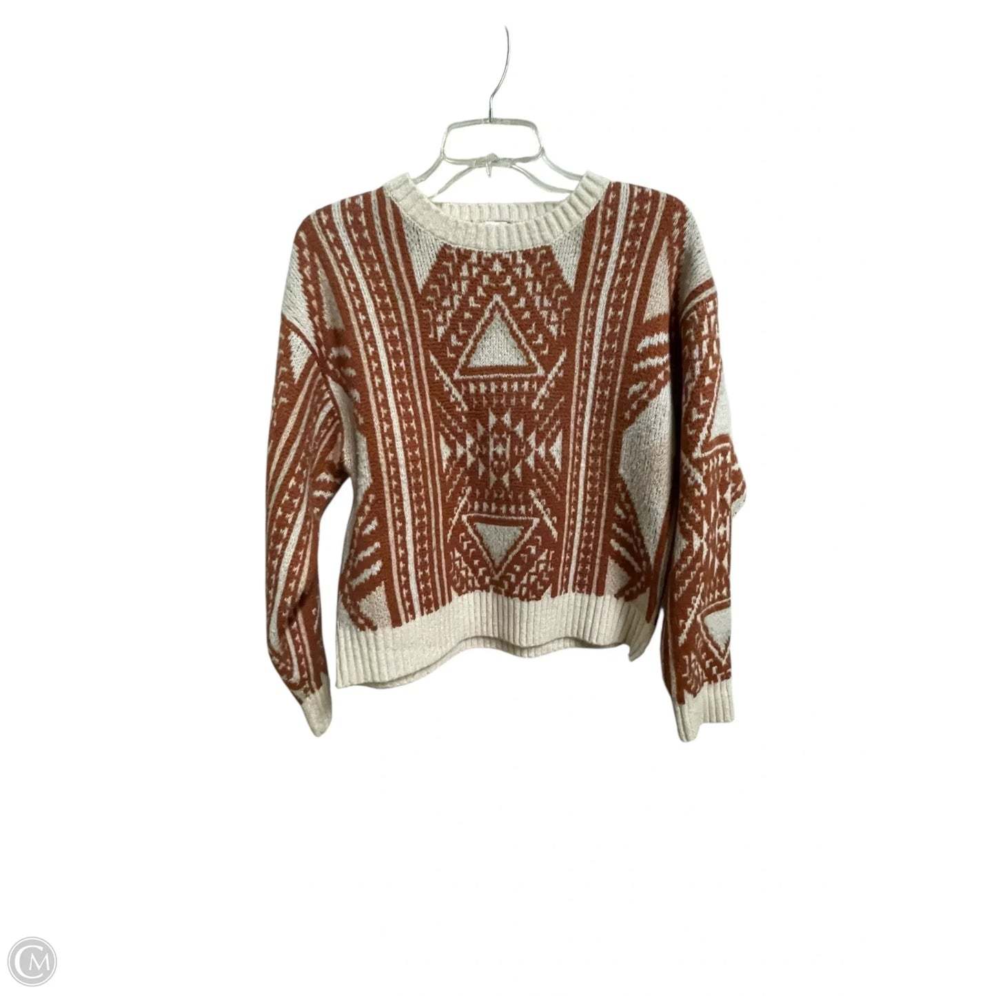 Sweater By Freshman In Orange, Size: M