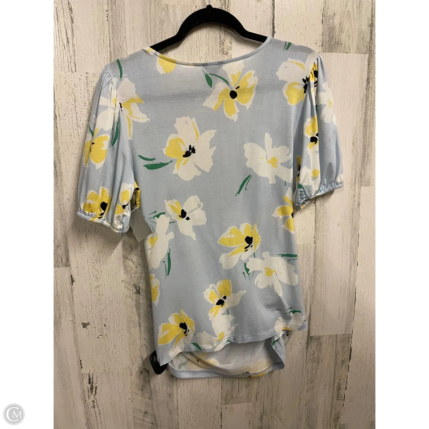 Top Short Sleeve By Ann Taylor In Blue, Size: M