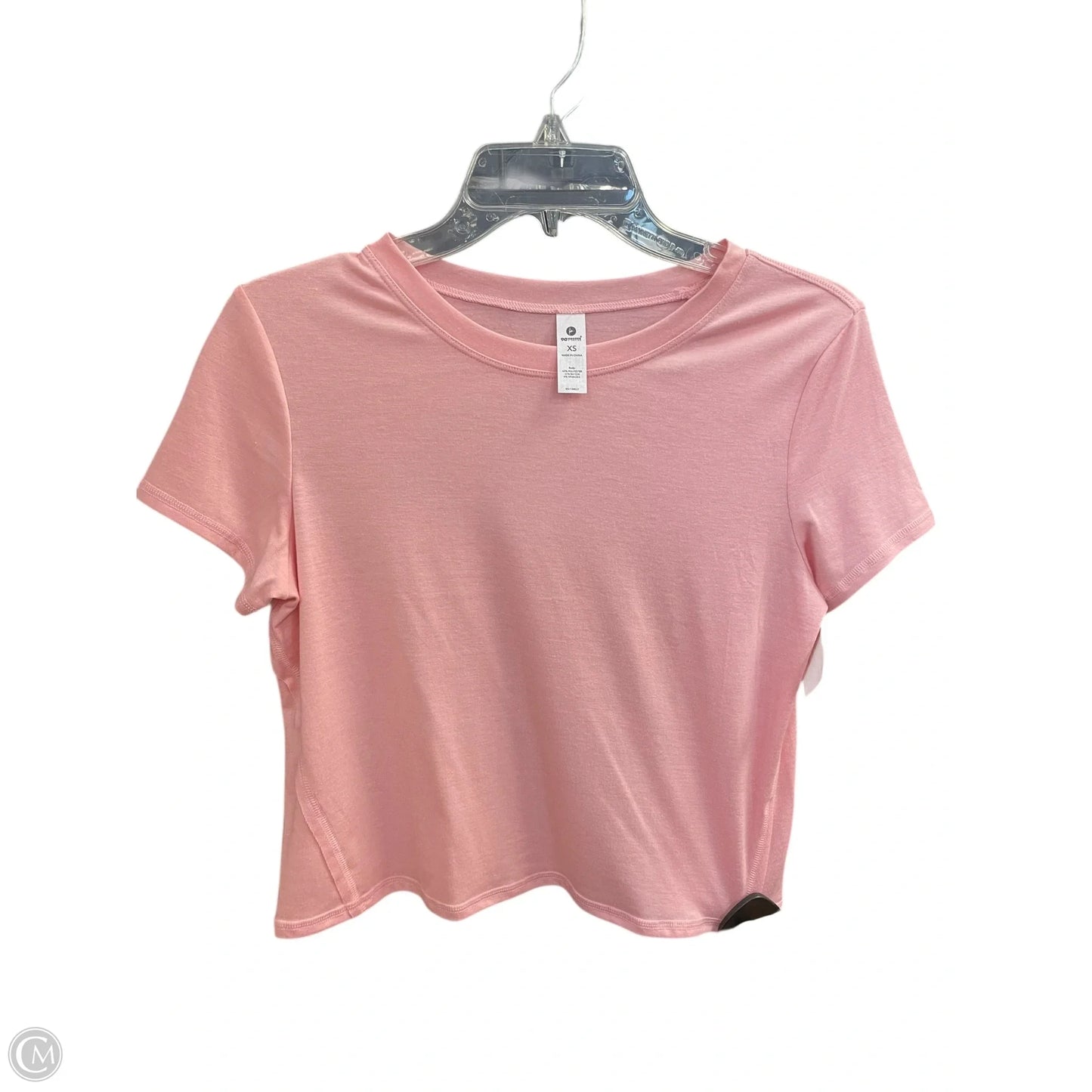 Athletic Top Short Sleeve By 90 Degrees By Reflex In Pink, Size: Xs