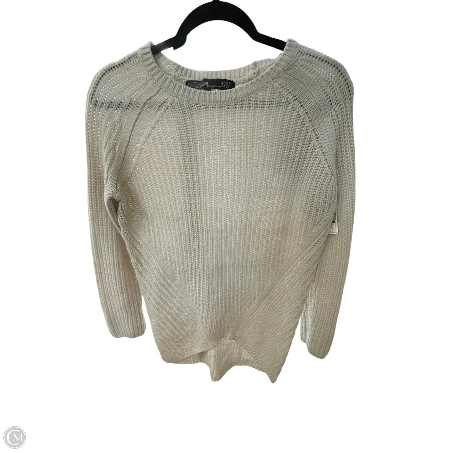 Sweater By Ashley In Cream, Size: M