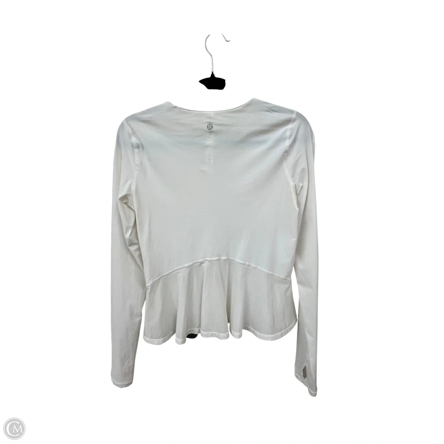 Top Long Sleeve By Lululemon In White, Size: 4