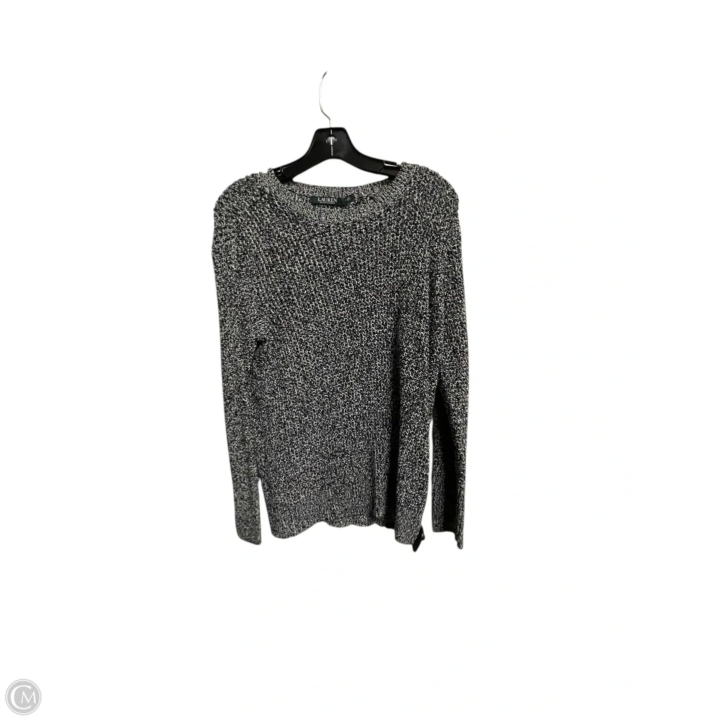 Sweater By Lauren By Ralph Lauren In Grey, Size: M
