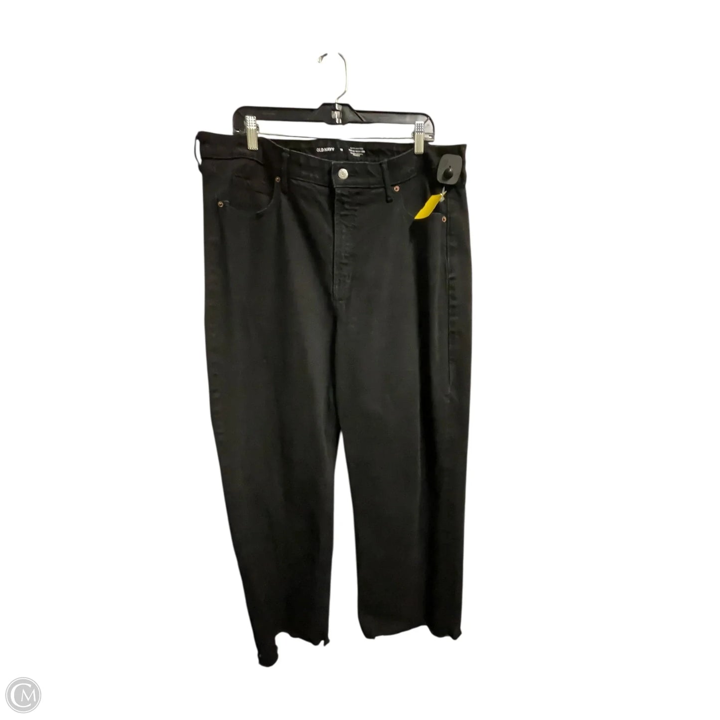 Jeans Wide Leg By Old Navy In Black Denim, Size: 18