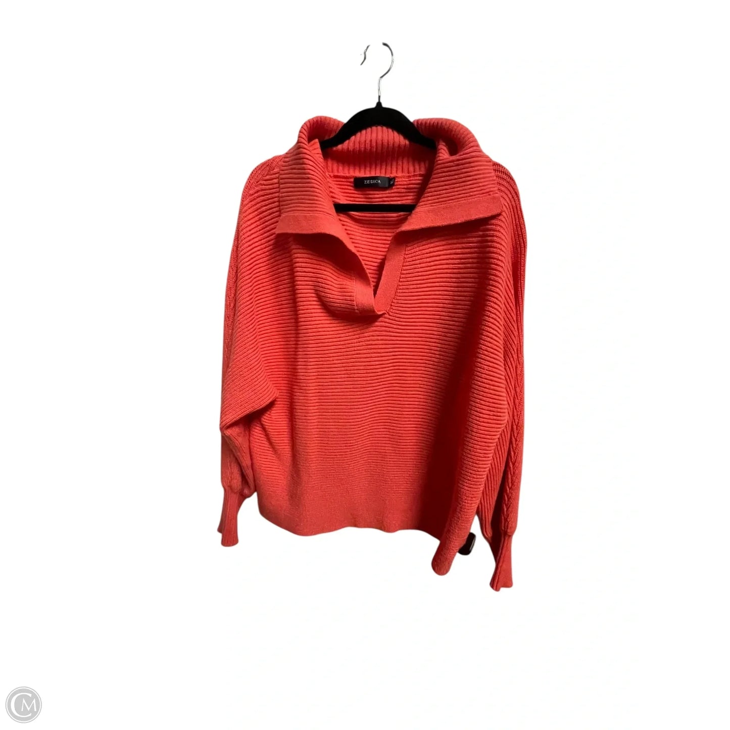 Sweater By Zesica In Orange, Size: Xl