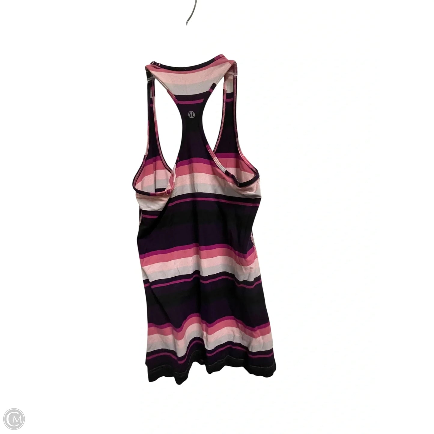 Athletic Tank Top By Lululemon In Striped Pattern, Size: S