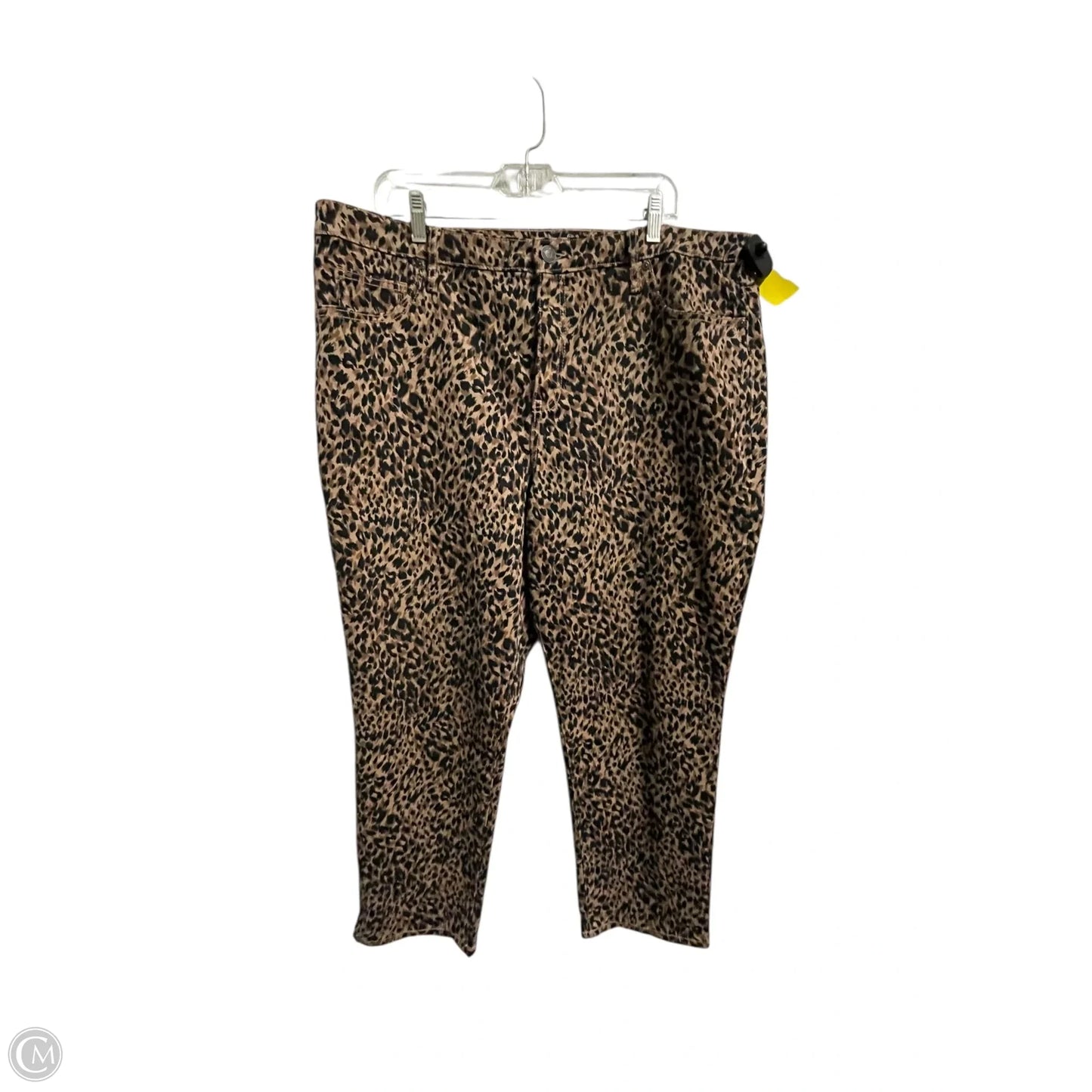 Jeans Skinny By Terra & Sky In Animal Print, Size: 18
