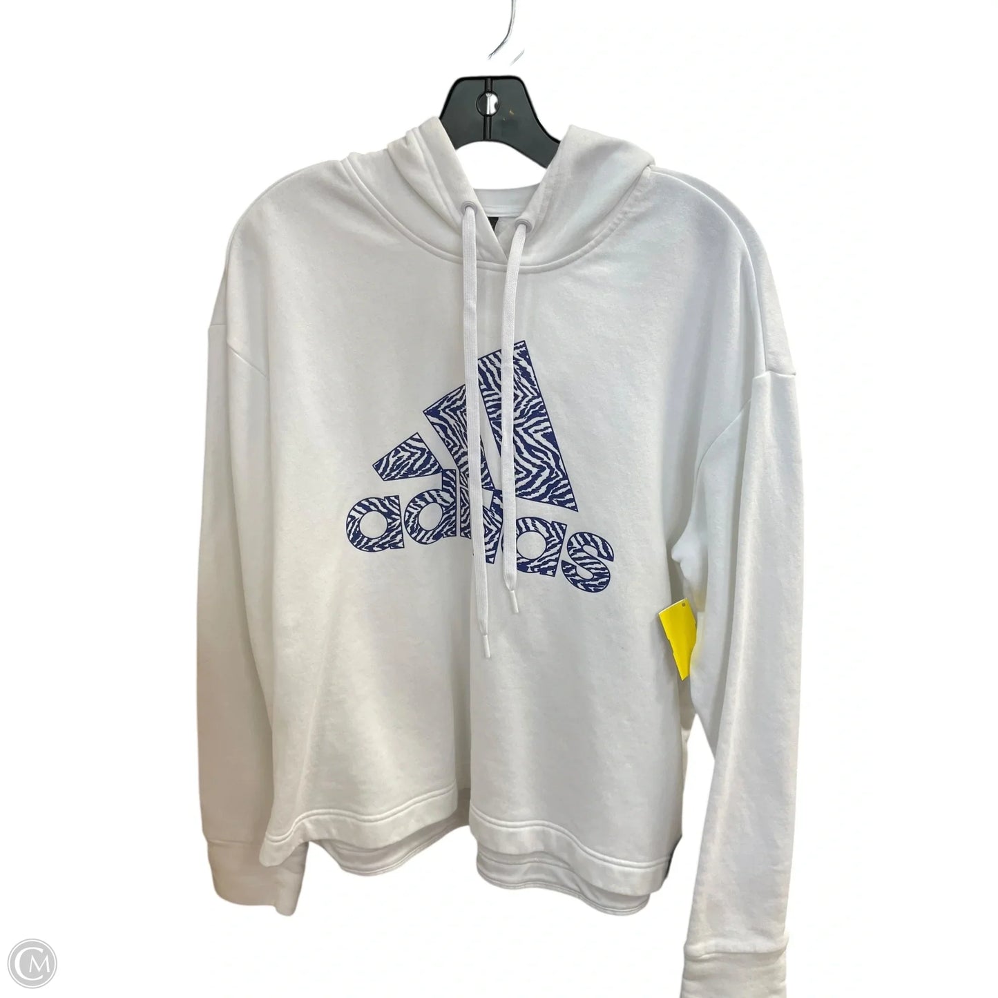 Sweatshirt Hoodie By Adidas In White, Size: 1x