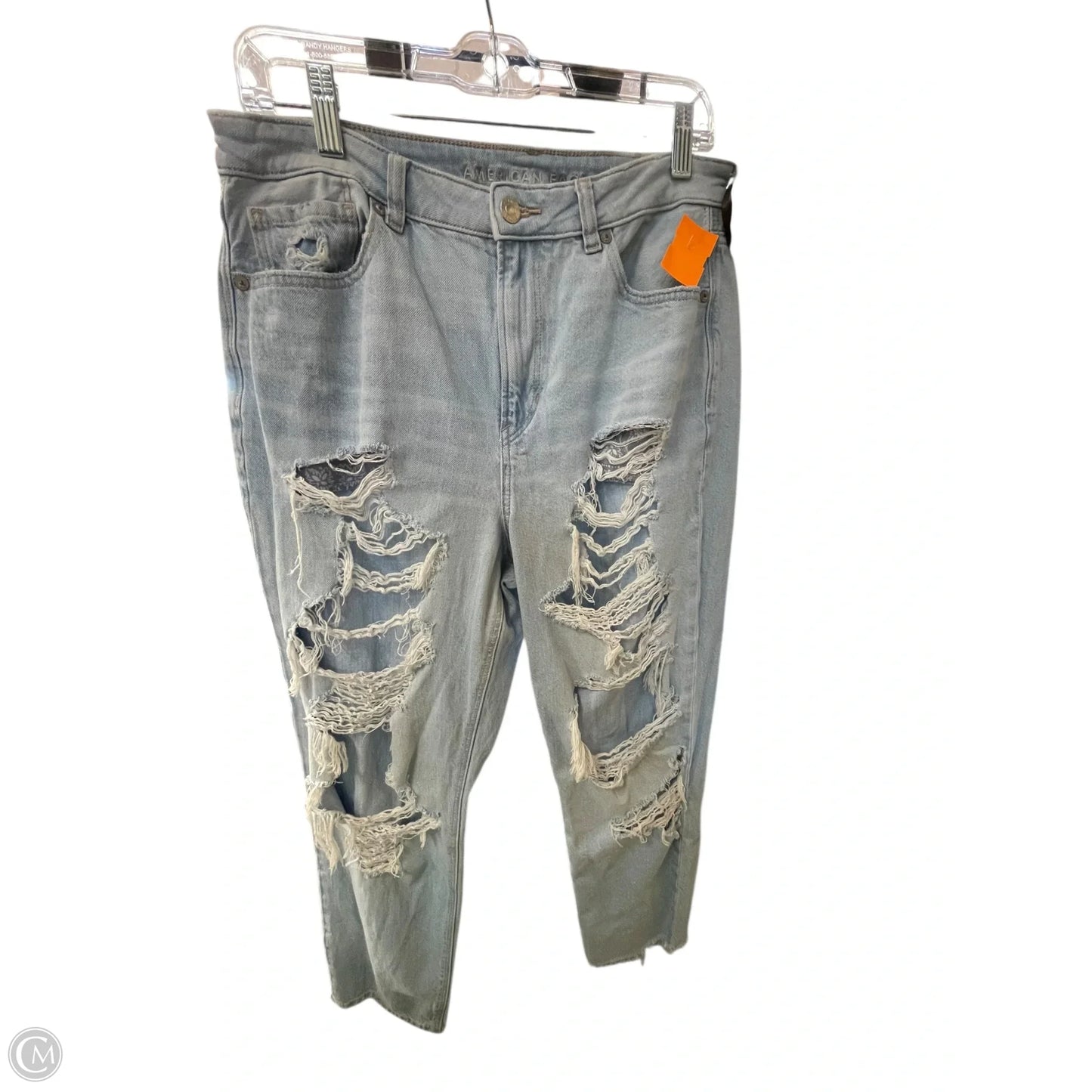 Jeans Straight By American Eagle In Blue, Size: 12