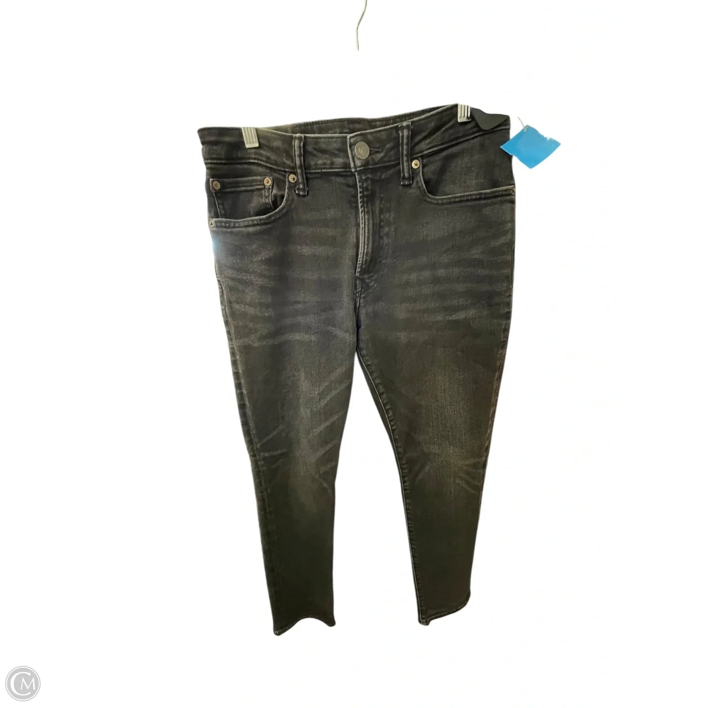 Jeans Straight By American Eagle In Black, Size: 10