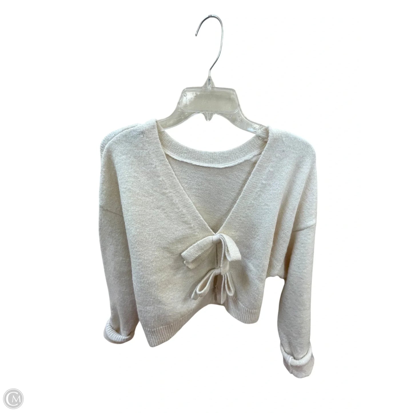 Sweater Cardigan By Mable In Cream, Size: S