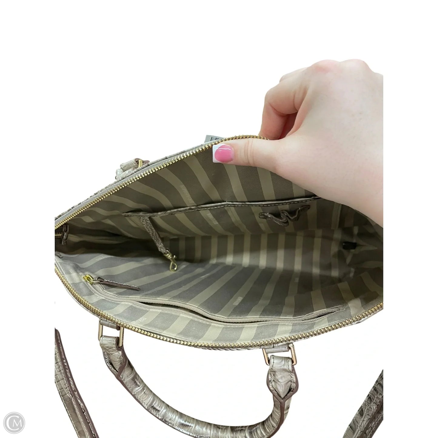Handbag Designer By Brahmin, Size: Medium