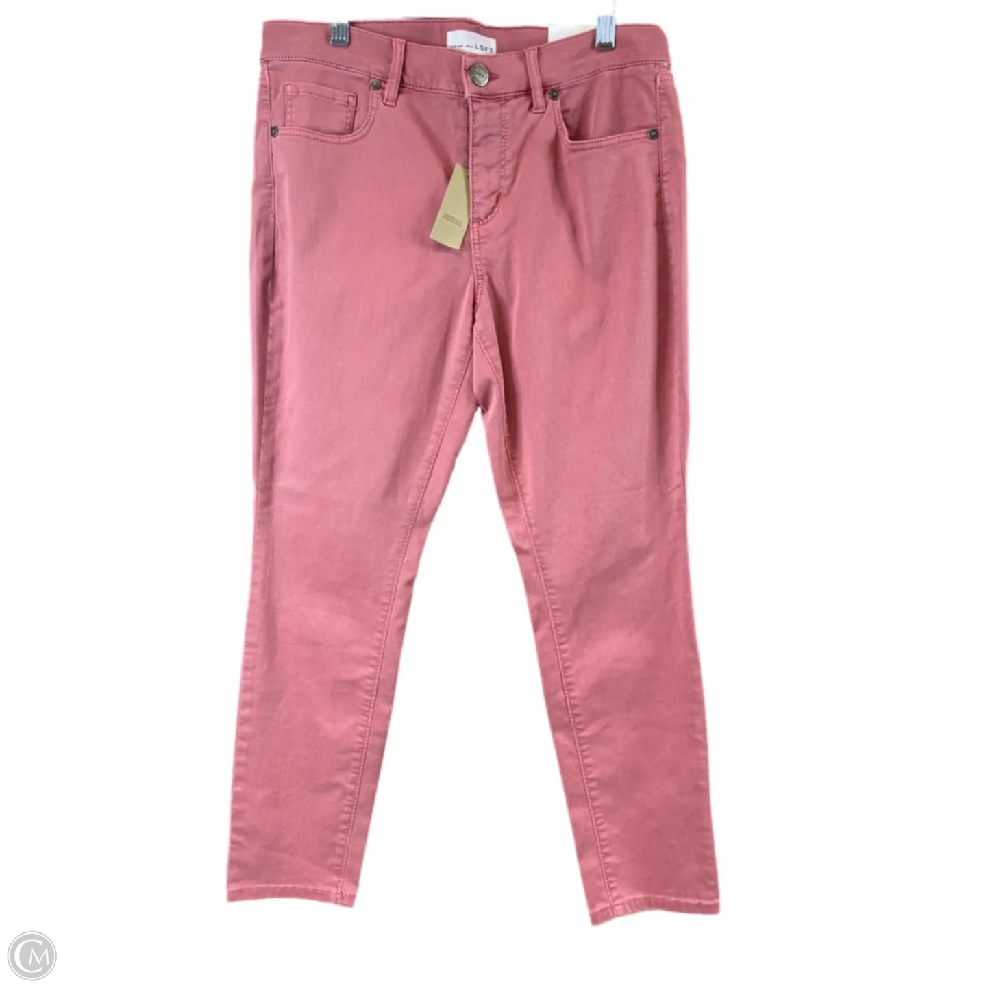 Jeans Skinny By Loft In Orange, Size: 8p