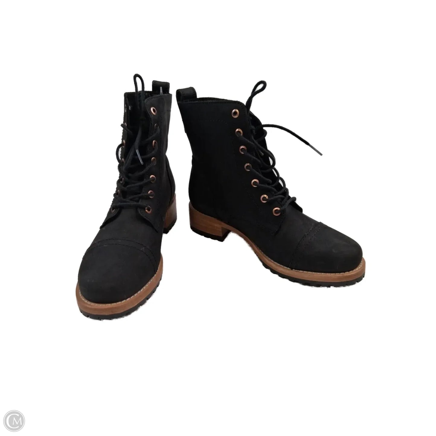 Boots Ankle Heels By Clothes Mentor In Black, Size: 6