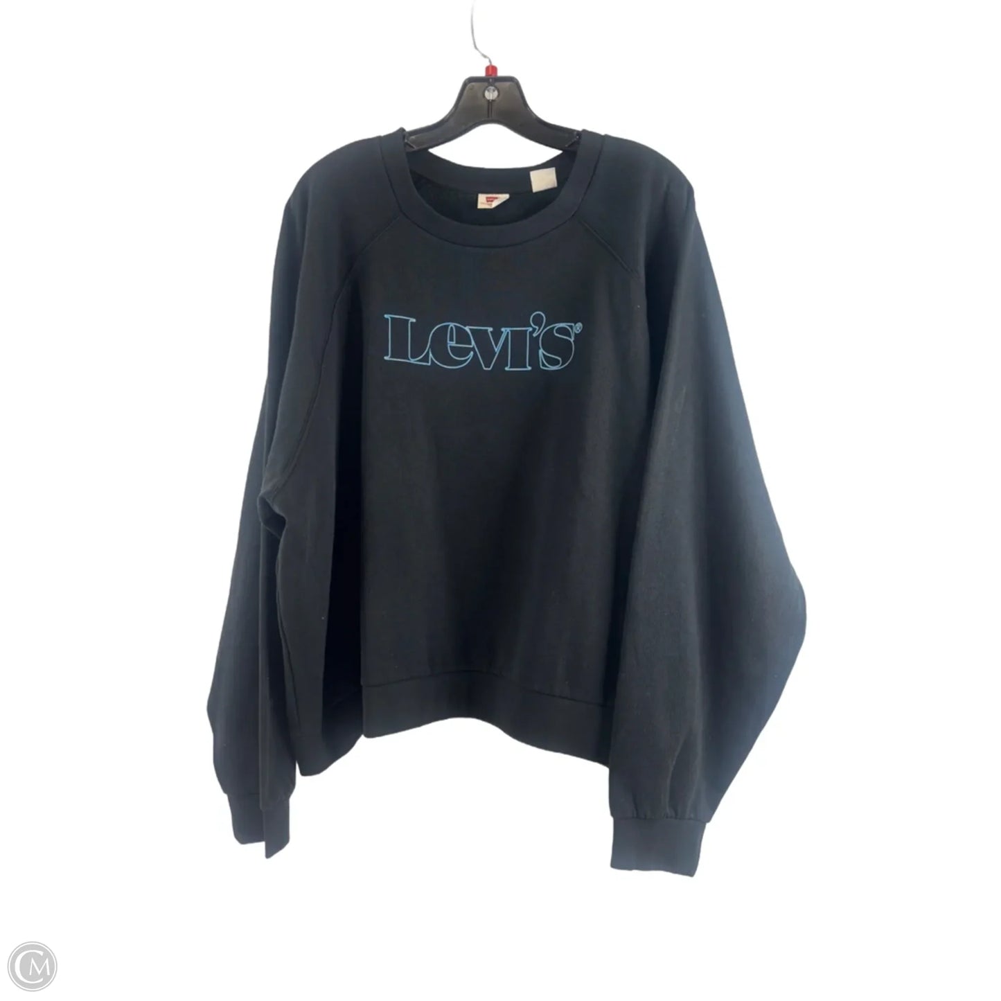 Sweatshirt Collar By Levis In Black & Blue, Size: 3x