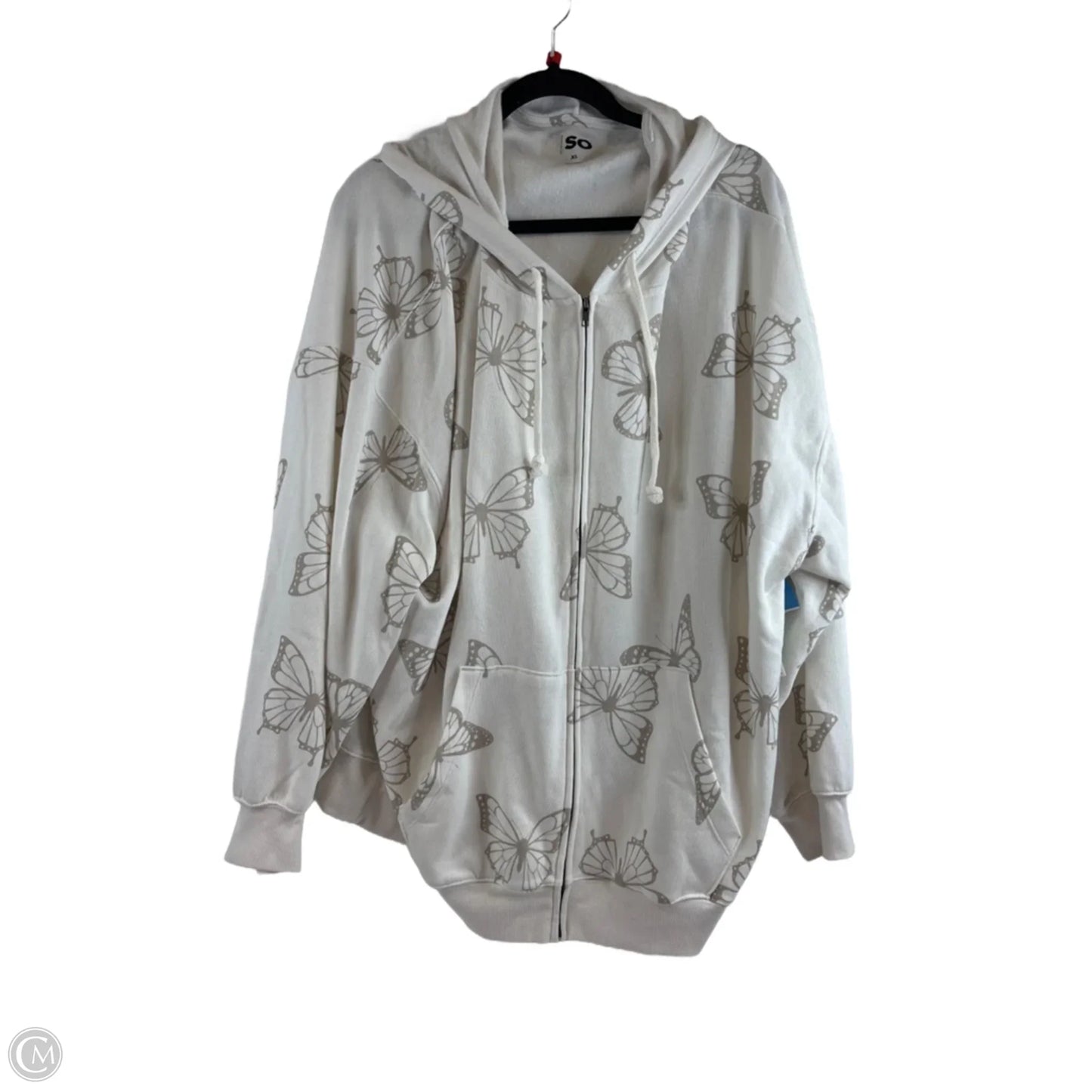 Sweatshirt Hoodie By So In Ivory, Size: Xl