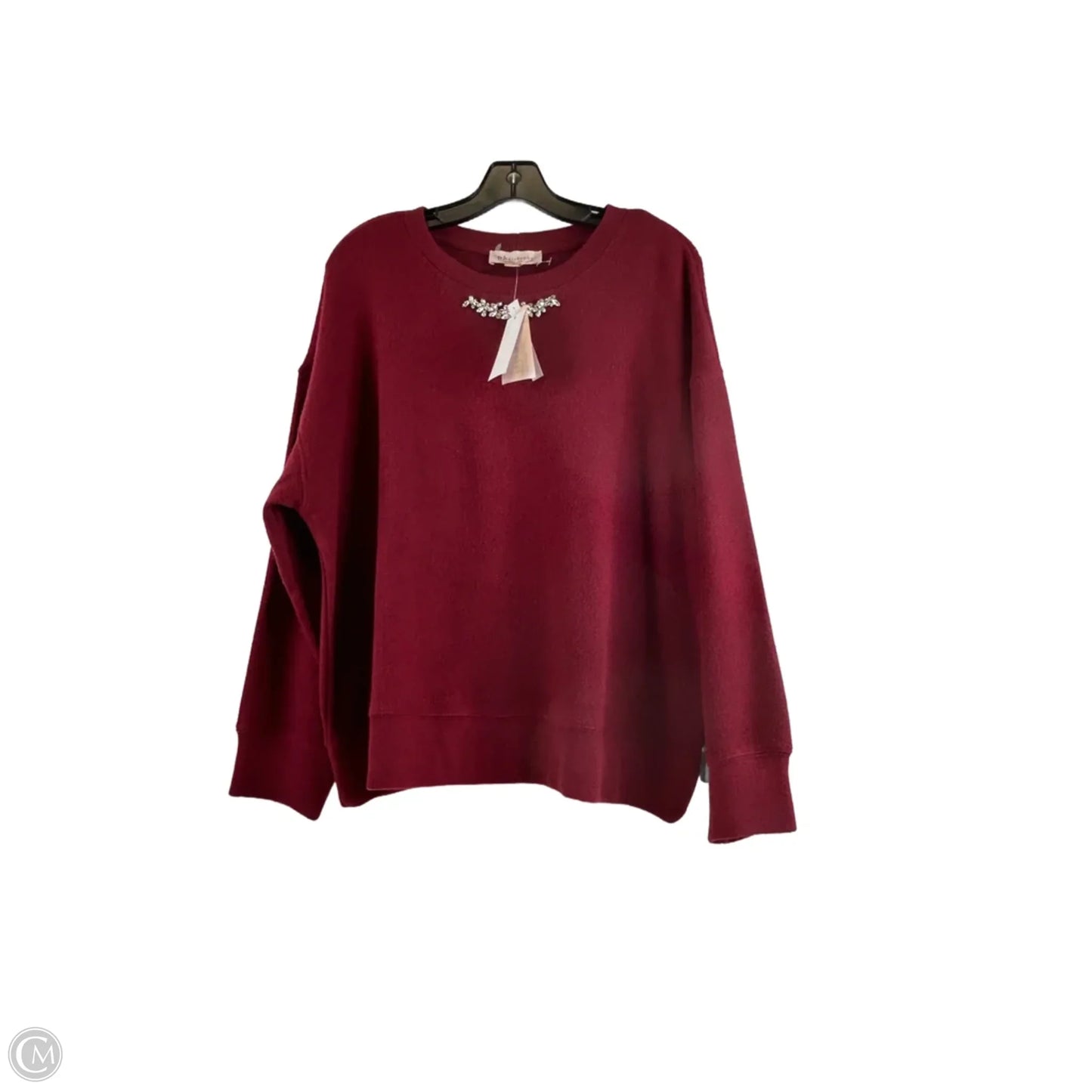 Top Long Sleeve By Philosophy In Red, Size: 1x