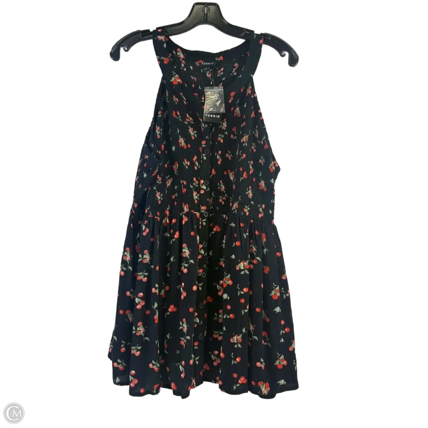 Top Sleeveless By Torrid In Black & Red, Size: L