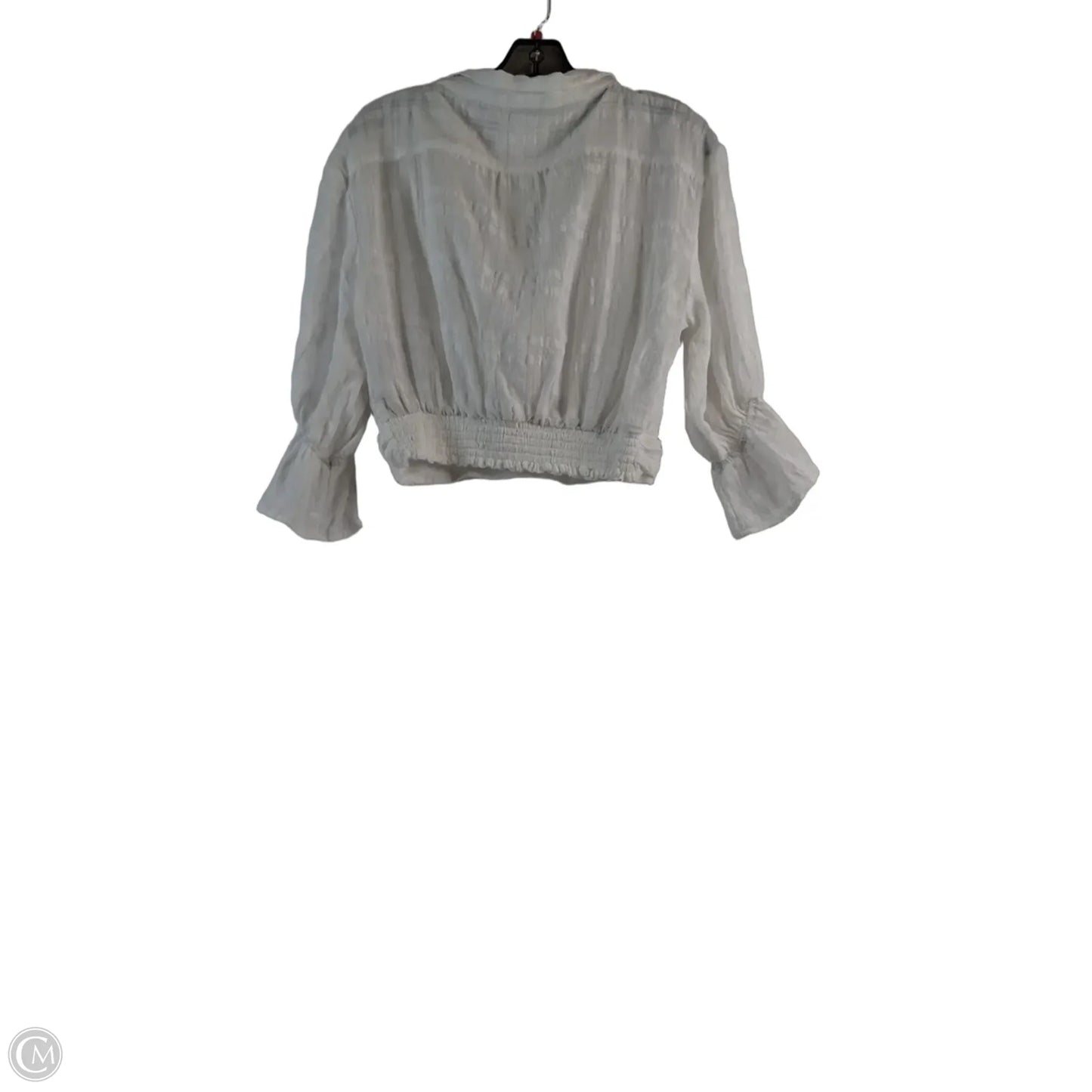 Top Long Sleeve By Anthropologie In White, Size: Xs