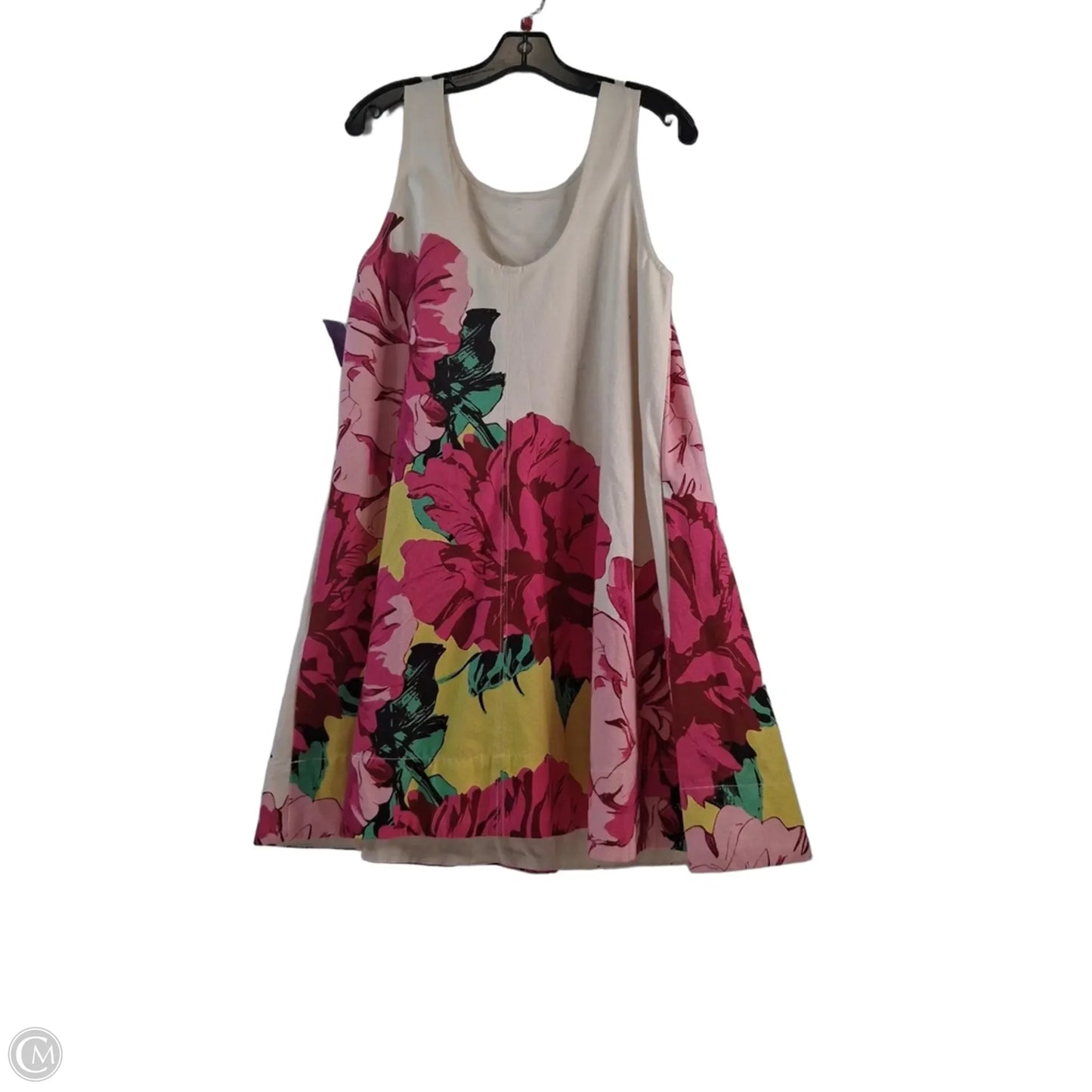 Dress Casual Midi By Maeve In Pink & White, Size: M